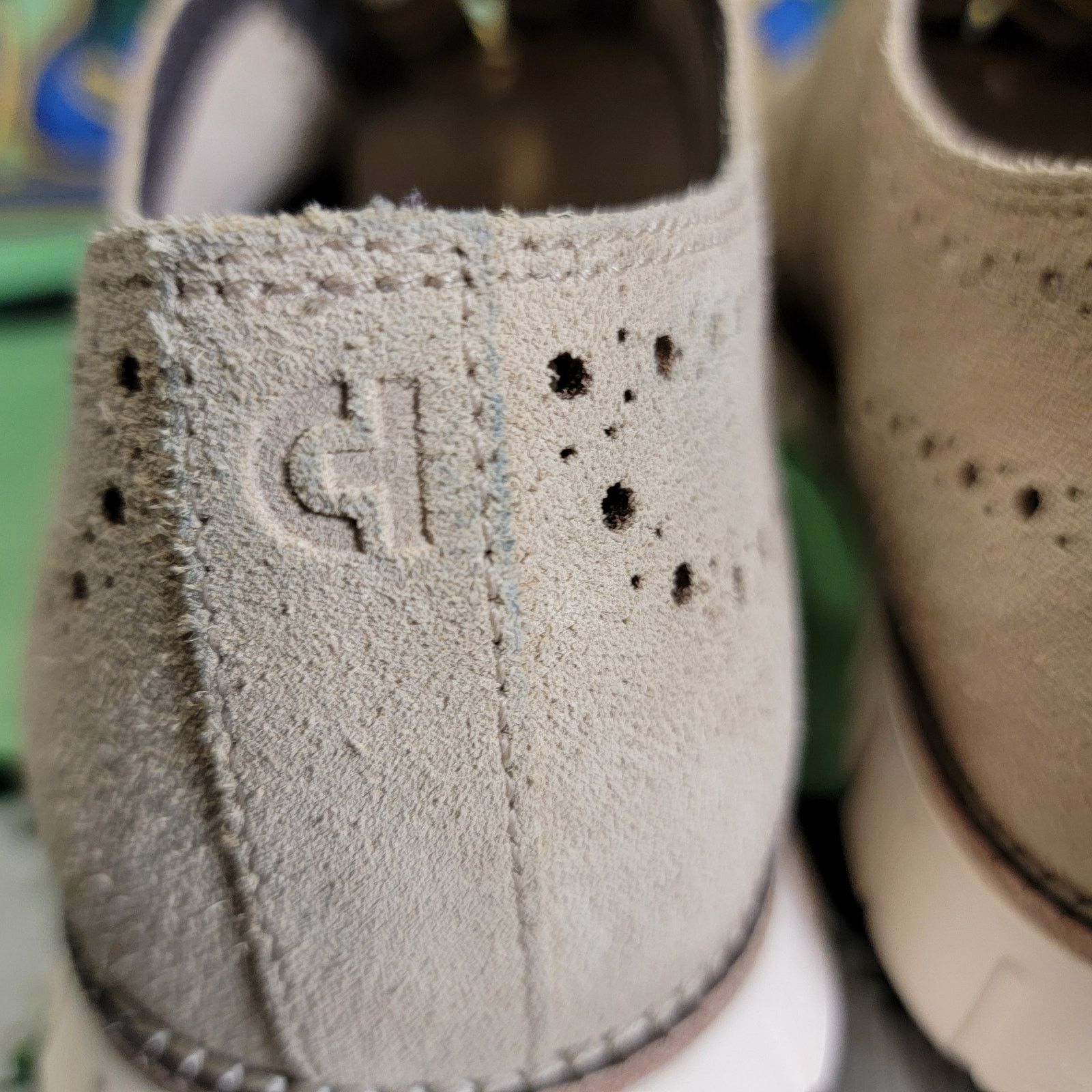 Cole Haan Cole Haan ZeroGrand Remastered Wingtip Oxfords Beige Sz 13M Size US 13 / EU 46 - 12 Thumbnail