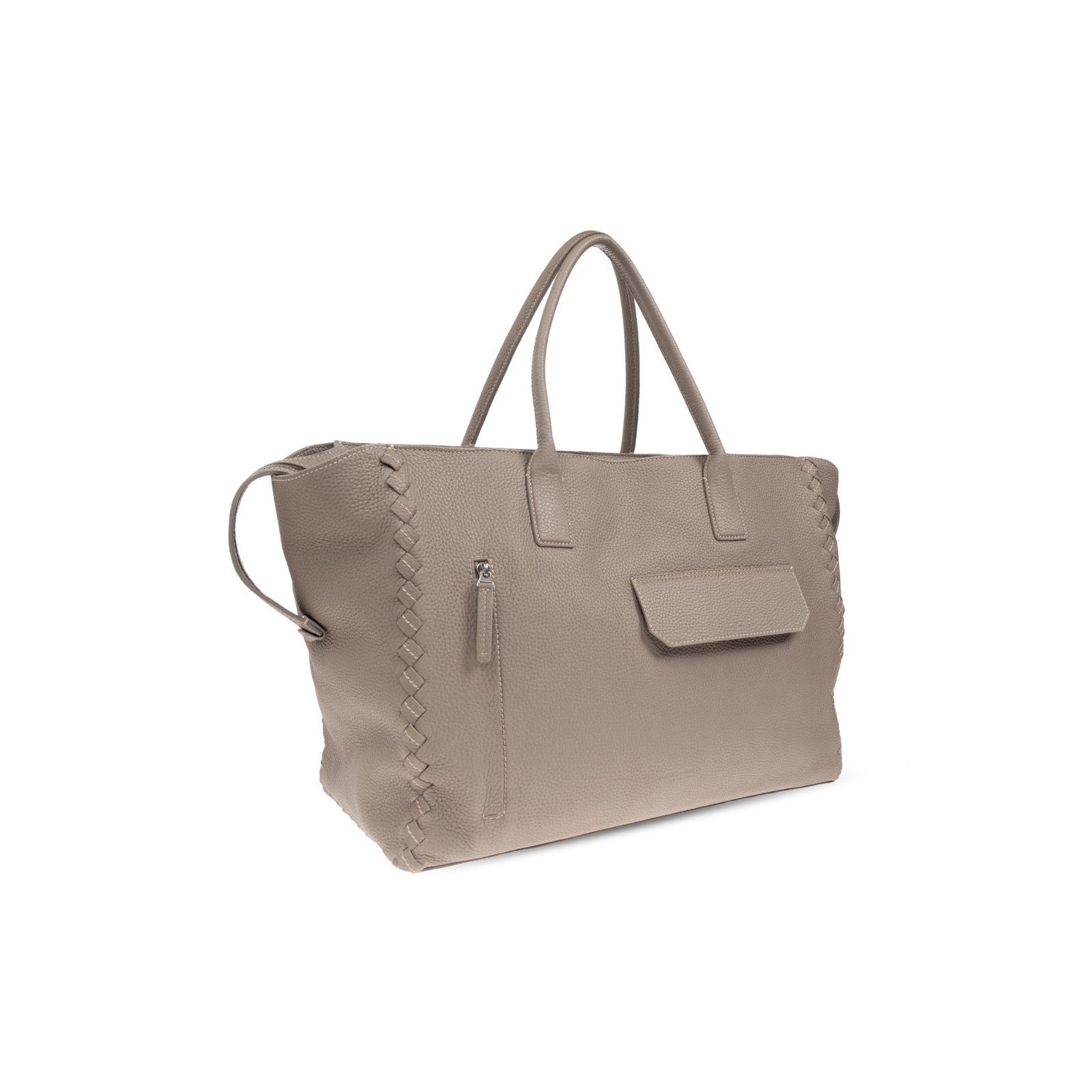 Bottega Veneta BOTTEGA VENETA Cabat Large Gray Leather Tote Bag New And Aut Size ONE SIZE - 3 Thumbnail