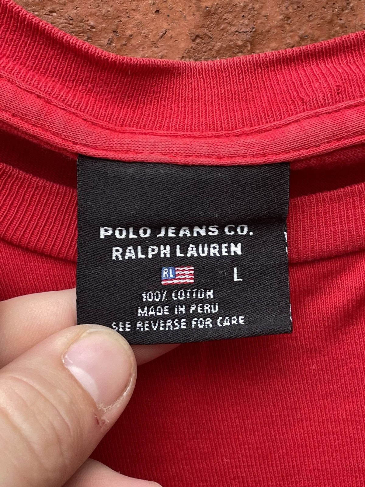 Polo Ralph Lauren Vintage 90s Polo Jeans Ralph Lauren Spellout Wolf Graphic T Size US L / EU 52-54 / 3 - 2 Thumbnail