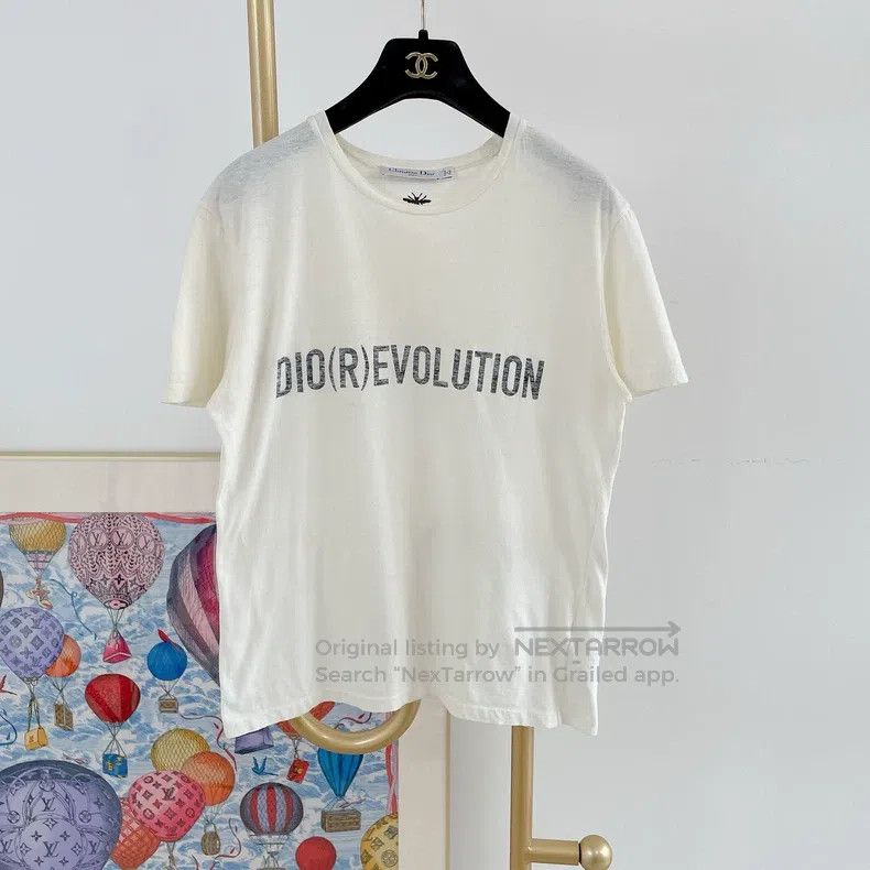 Dior White letter T-shirt