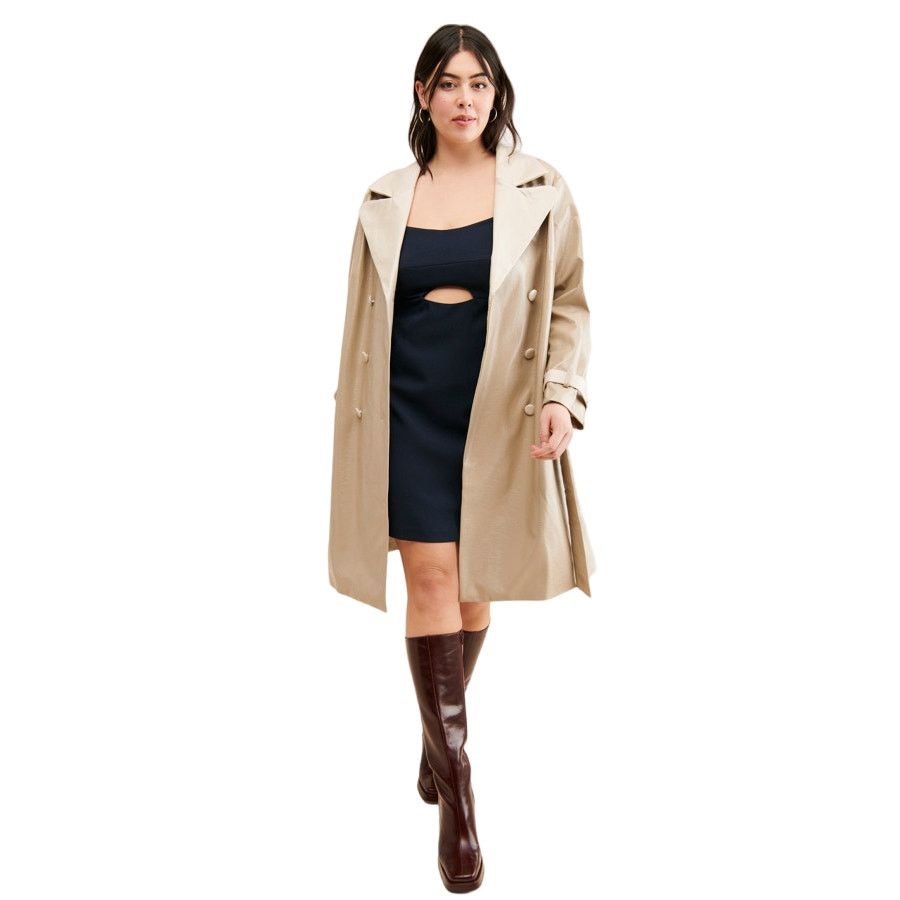 Anthropologie Anthropologie Colorblock Vegan Leather Trench Coat $250 2X Size XXL / US 16-18 / IT 52-54 - 5 Thumbnail
