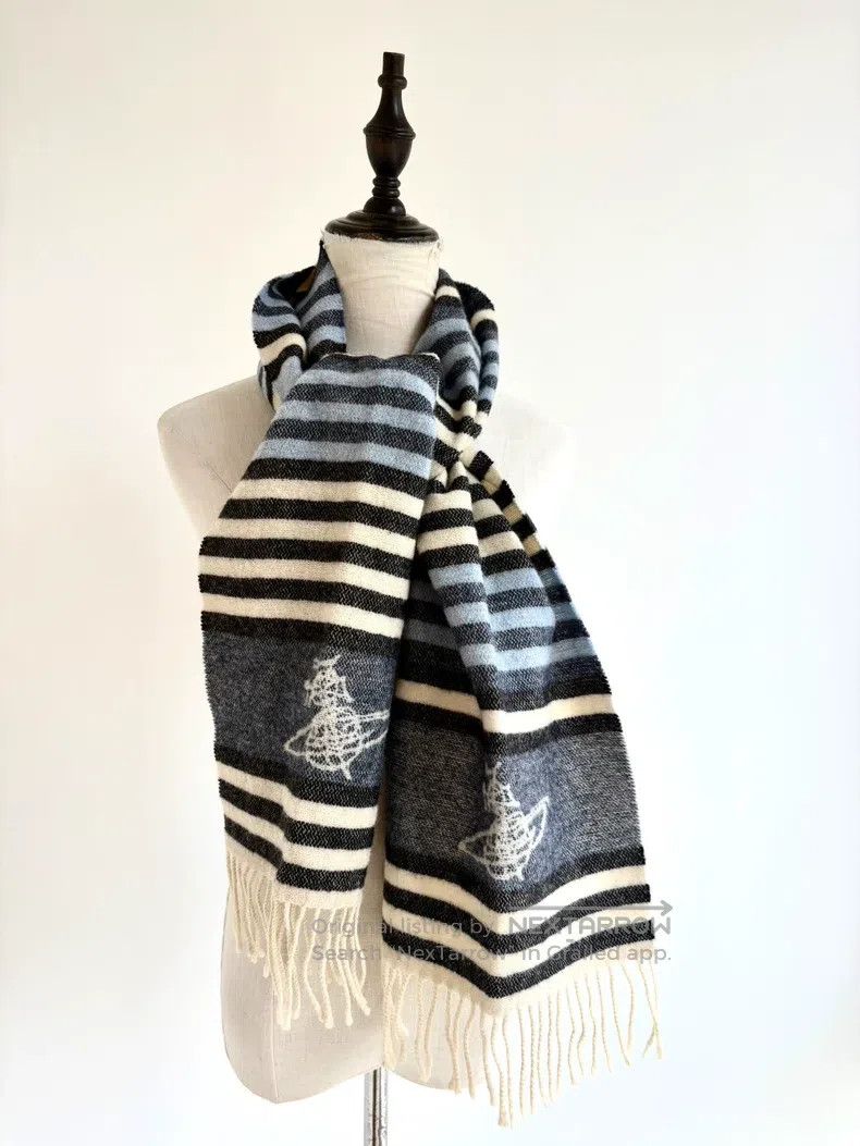 Vivienne Westwood Vivienne Westwood Vintage double-sided grayish blue stripe Size ONE SIZE - 1 Thumbnail