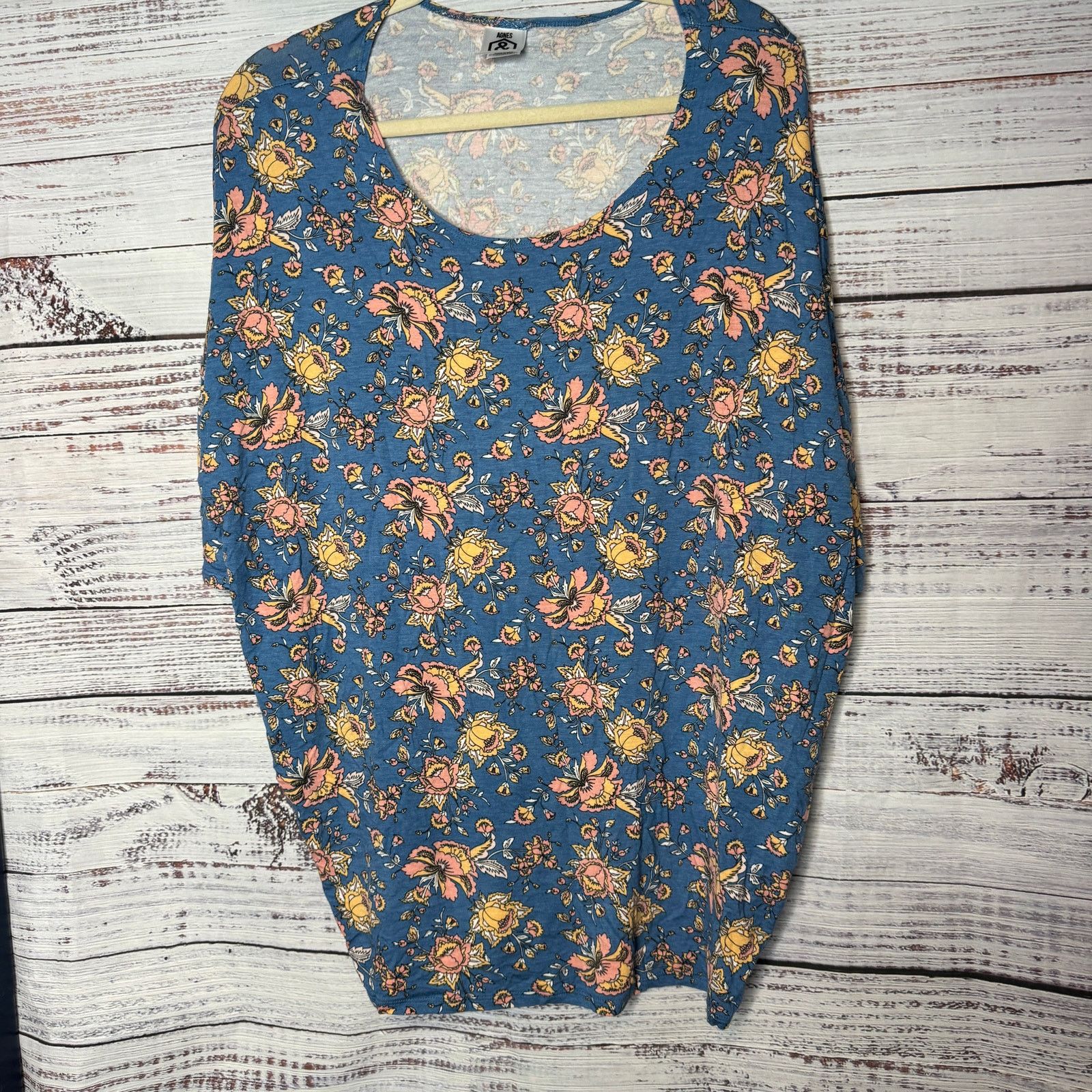 agnes b. Agnes & Dora Floral Short Sleeve Blouse Soft XL Size XL / US 12-14 / IT 48-50 - 1 Thumbnail