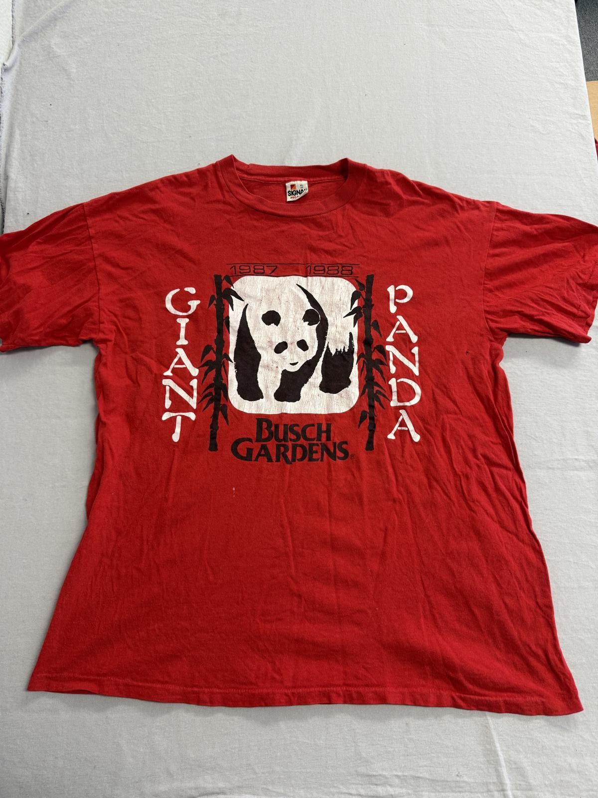 Signal Sport Vintage Giant Panda T-shirt 1987 Busch Gardens Tee XL Size US XL / EU 56 / 4 - 1 Thumbnail