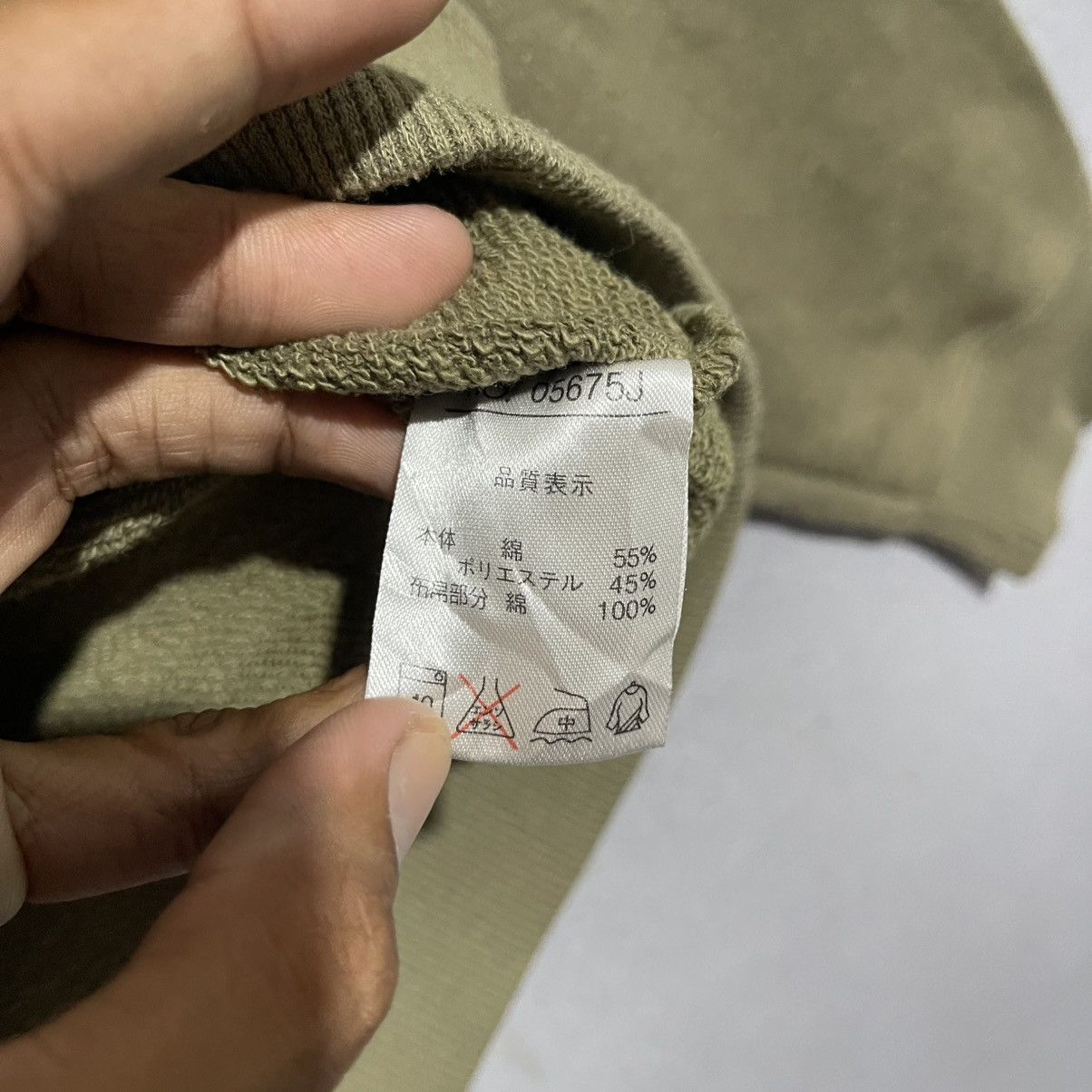 Japanese Brand Vintage 90s SACSNY Y’SACCS Button Neck Sweatshirt – Olive Size US L / EU 52-54 / 3 - 7 Thumbnail
