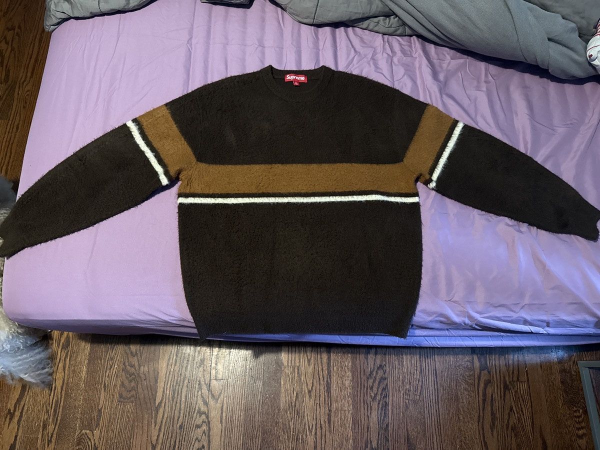 Supreme Supreme FW25 Brushed Stripe Sweater Size US M / EU 48-50 / 2 - 4 Thumbnail