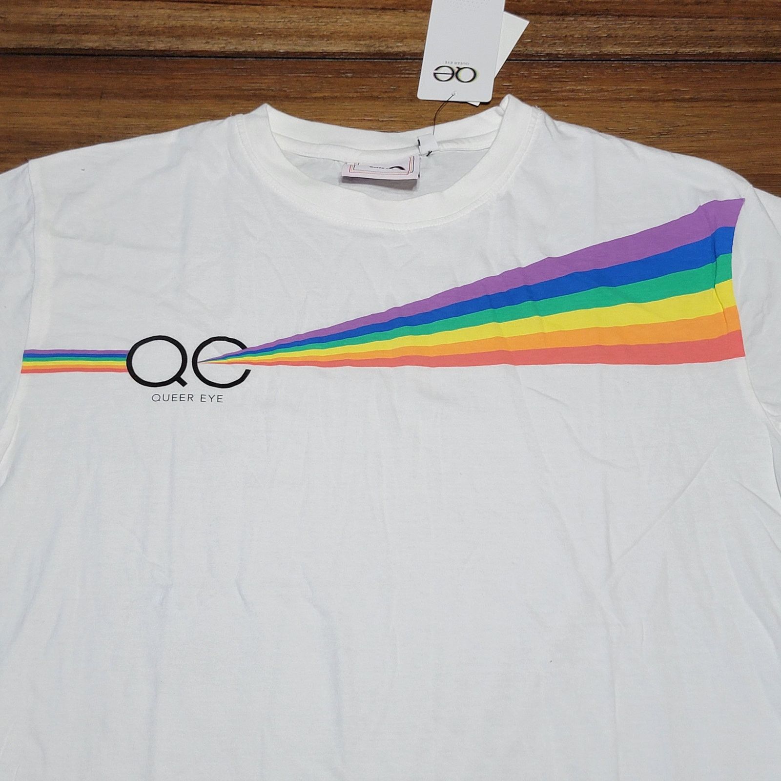Other Queer Eye White Prism Unisex Tee - Size Small NWT Size S / US 4 / IT 40 - 2 Thumbnail