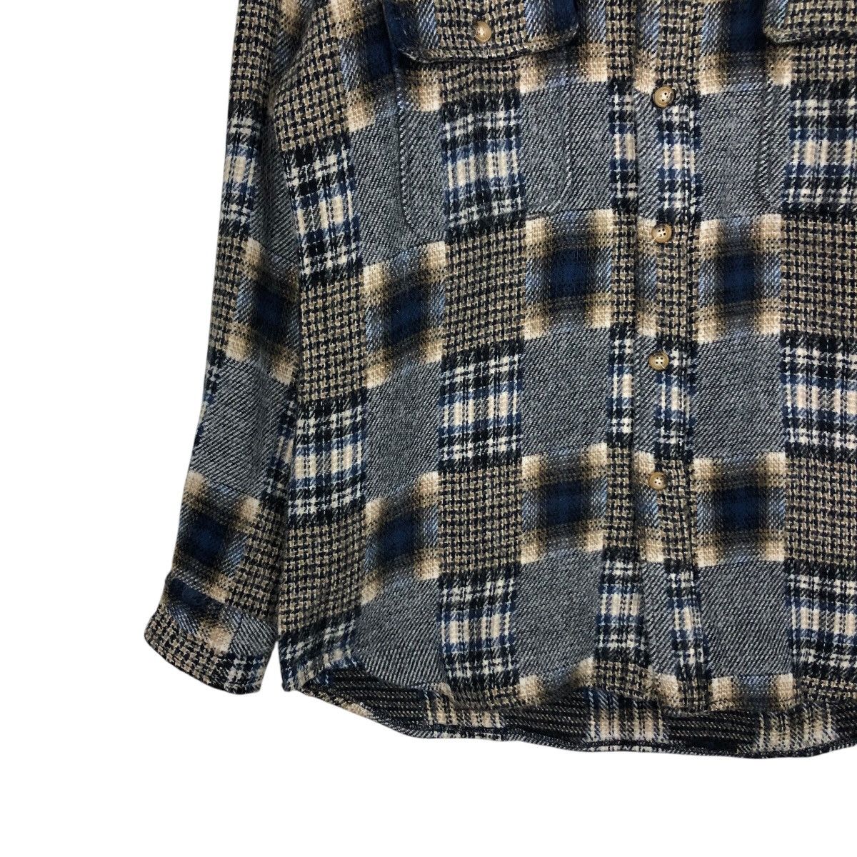 Japanese Brand 📌Vintage Shirt Jacket Tartan Design Neyries Wear Checked Size US L / EU 52-54 / 3 - 5 Thumbnail