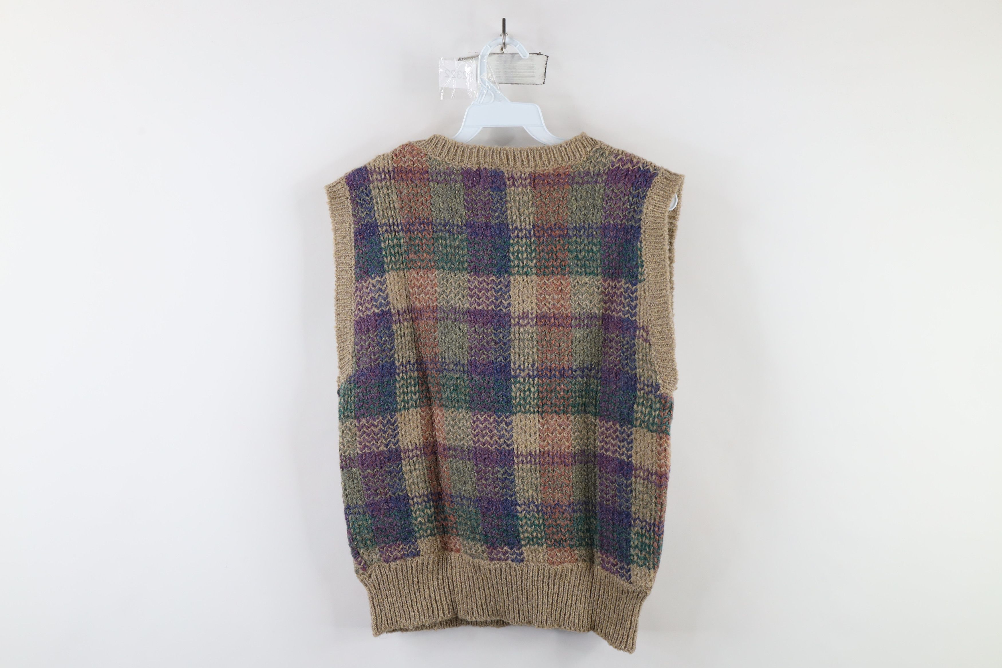 Vintage Vintage 90s Streetwear Checkered Blend Knit Sweater Vest Size M / US 6-8 / IT 42-44 - 6 Thumbnail