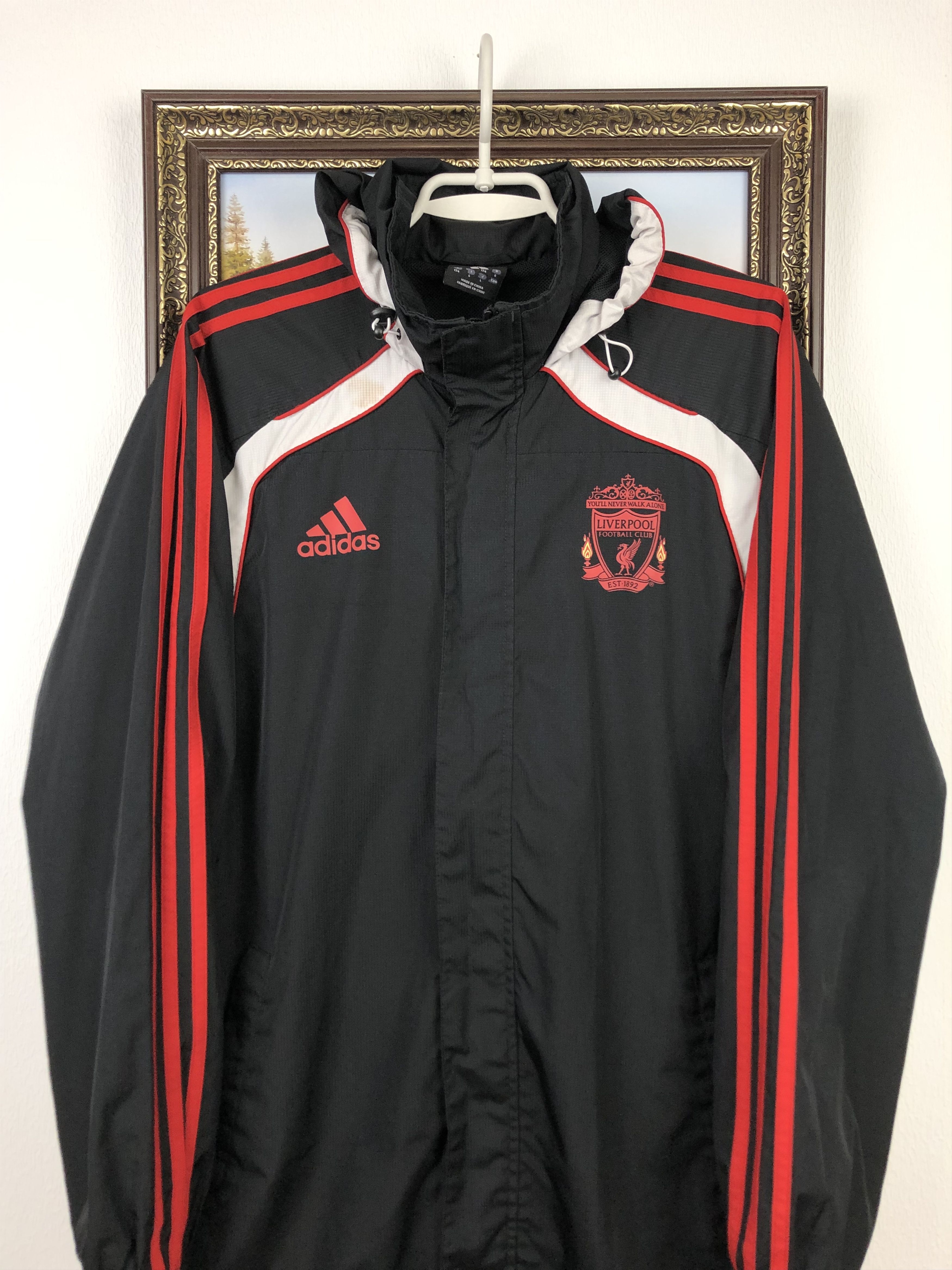 Adidas Vintage Liverpool Football Jacket Track Soccer Windbreaker Size US M / EU 48-50 / 2 - 2 Thumbnail