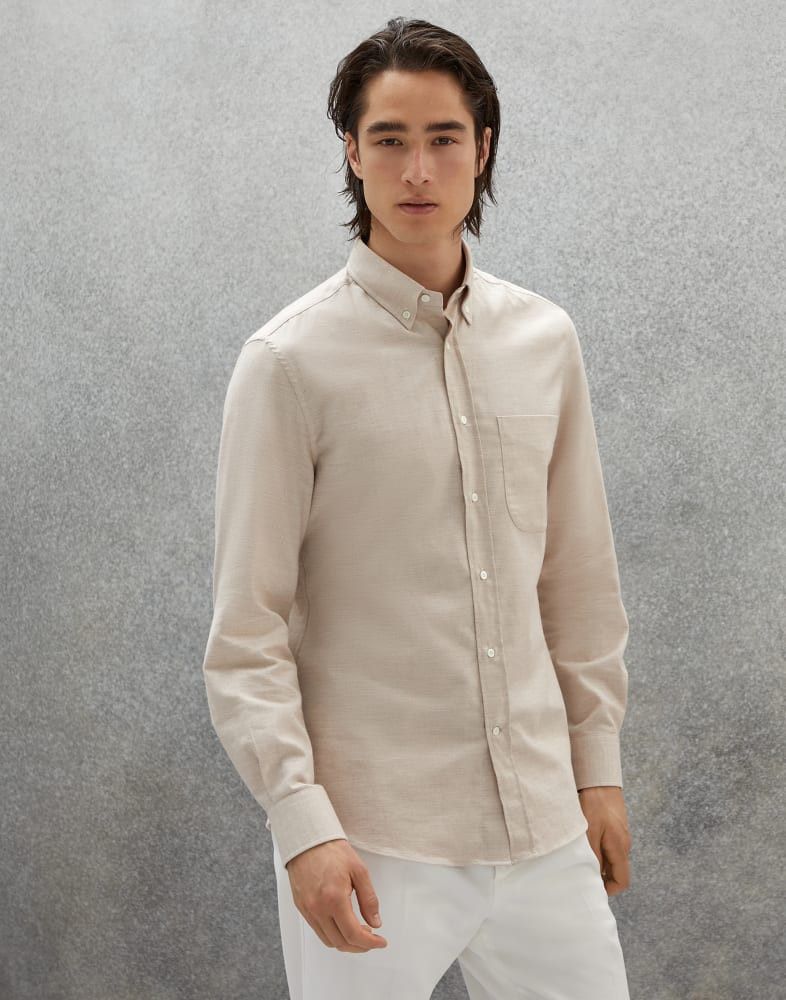 Brunello Cucinelli o1w1db10924 Shirt in Light Beige Size US XS / EU 42 / 0 - 1 Preview