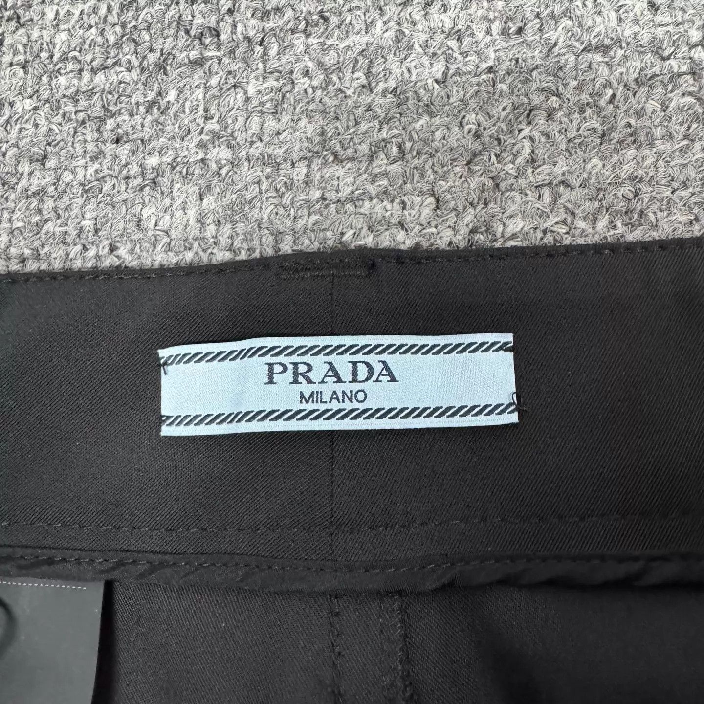 Prada Prada Black Pocket Logo Slacks 36s NWT Size 25" / US 0 / IT 36 - 6 Thumbnail