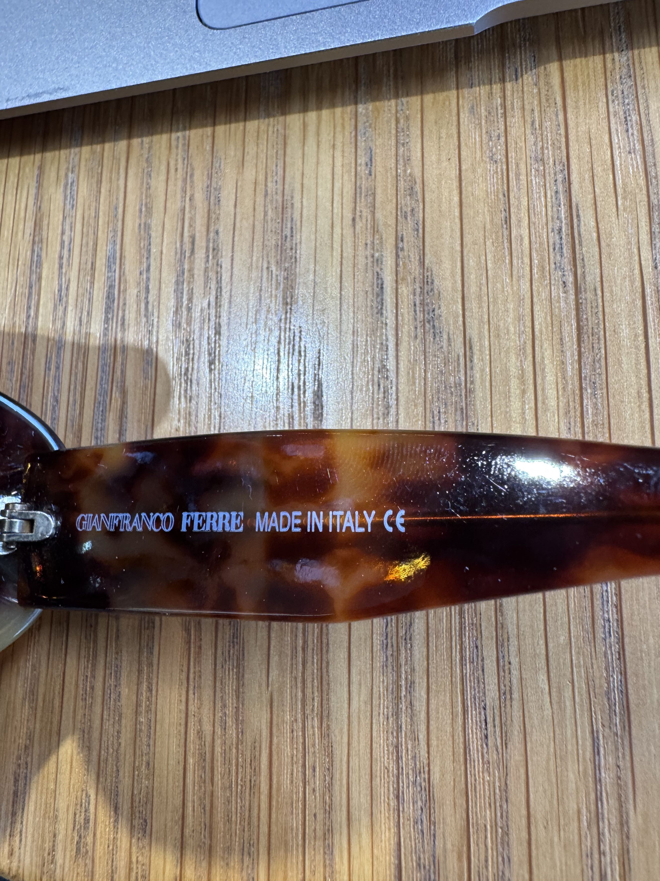 Gianfranco Ferre Gianfranco Ferre '90s Havana Brown & Green Lenses Sunglasses Size ONE SIZE - 5 Thumbnail