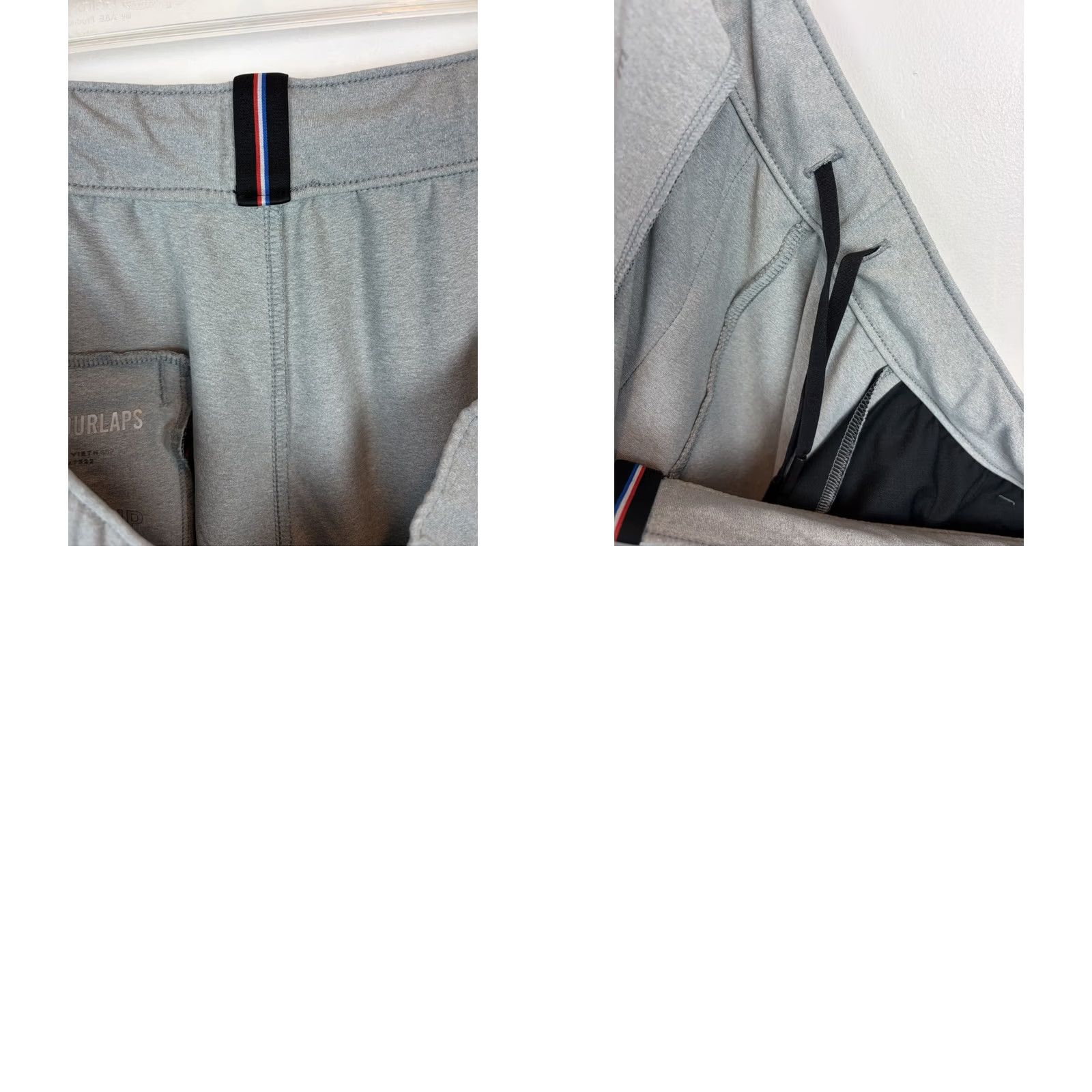 Vintage Fourlaps Jogger Pants - Mens Large Gray Stretch Zip Pocket Tapered Activewear Sweatpants Size US 33 - 8 Thumbnail
