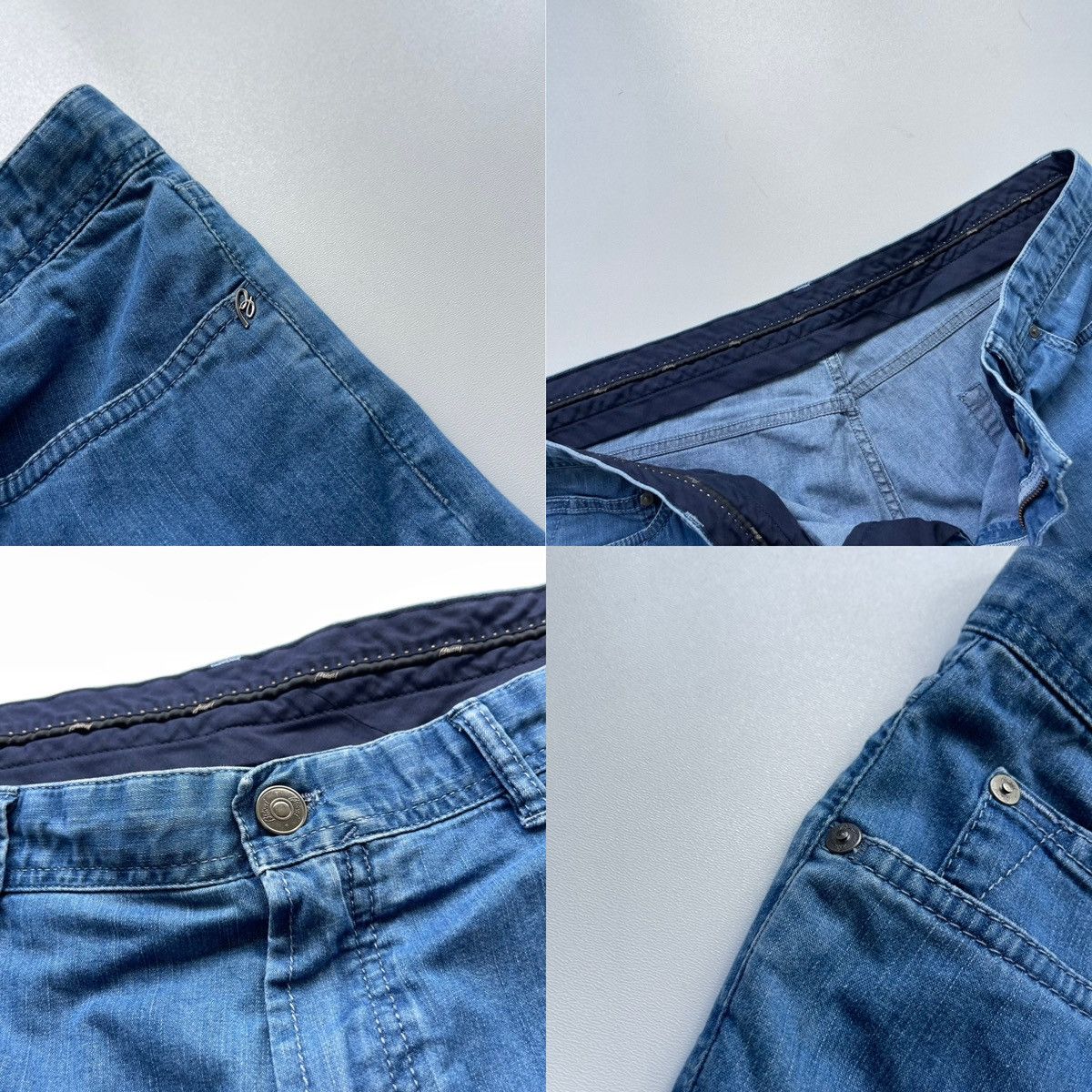 Brioni Brioni Meribel Trousers Regular Fit Denim Jeans Blue Size US 38 / EU 54 - 6 Thumbnail