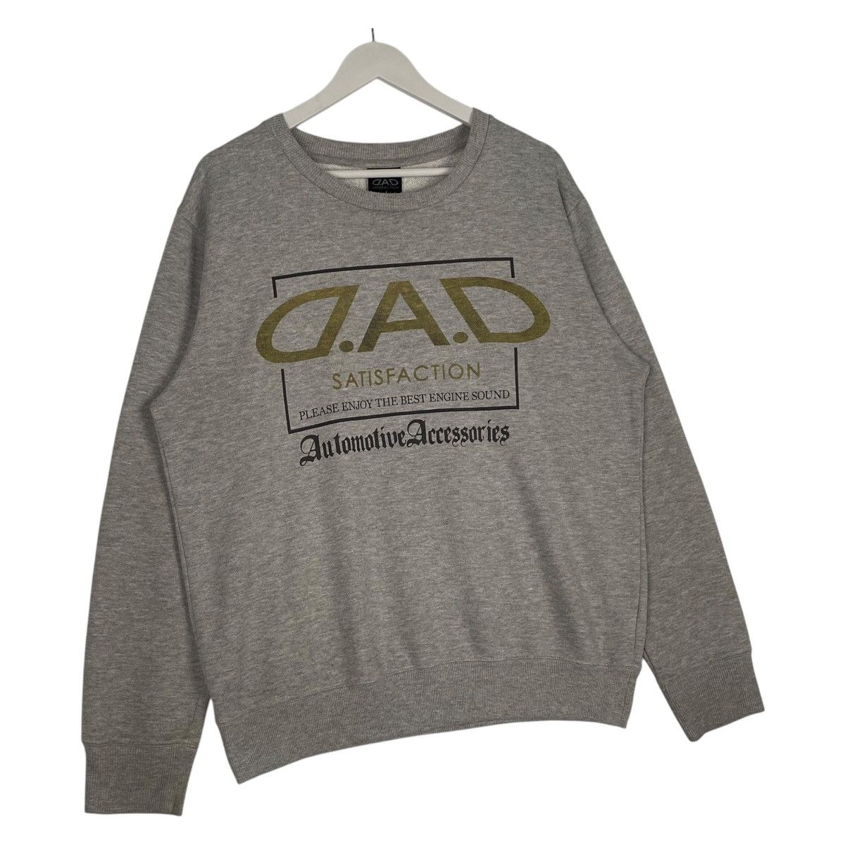 Designer × Vintage Vintage D.A.D Satisfaction Big Crewneck Sweatshirt Gray Size US L / EU 52-54 / 3 - 3 Thumbnail
