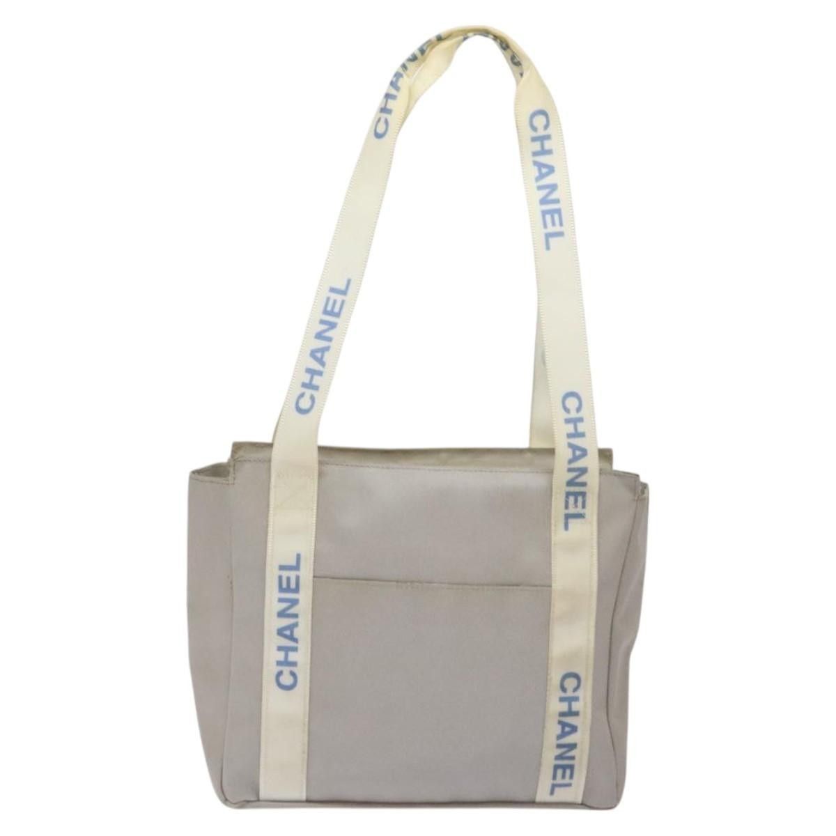 Chanel Chanel Tote Bag Pvc Canvas Greige Silver CC Size ONE SIZE - 2 Thumbnail