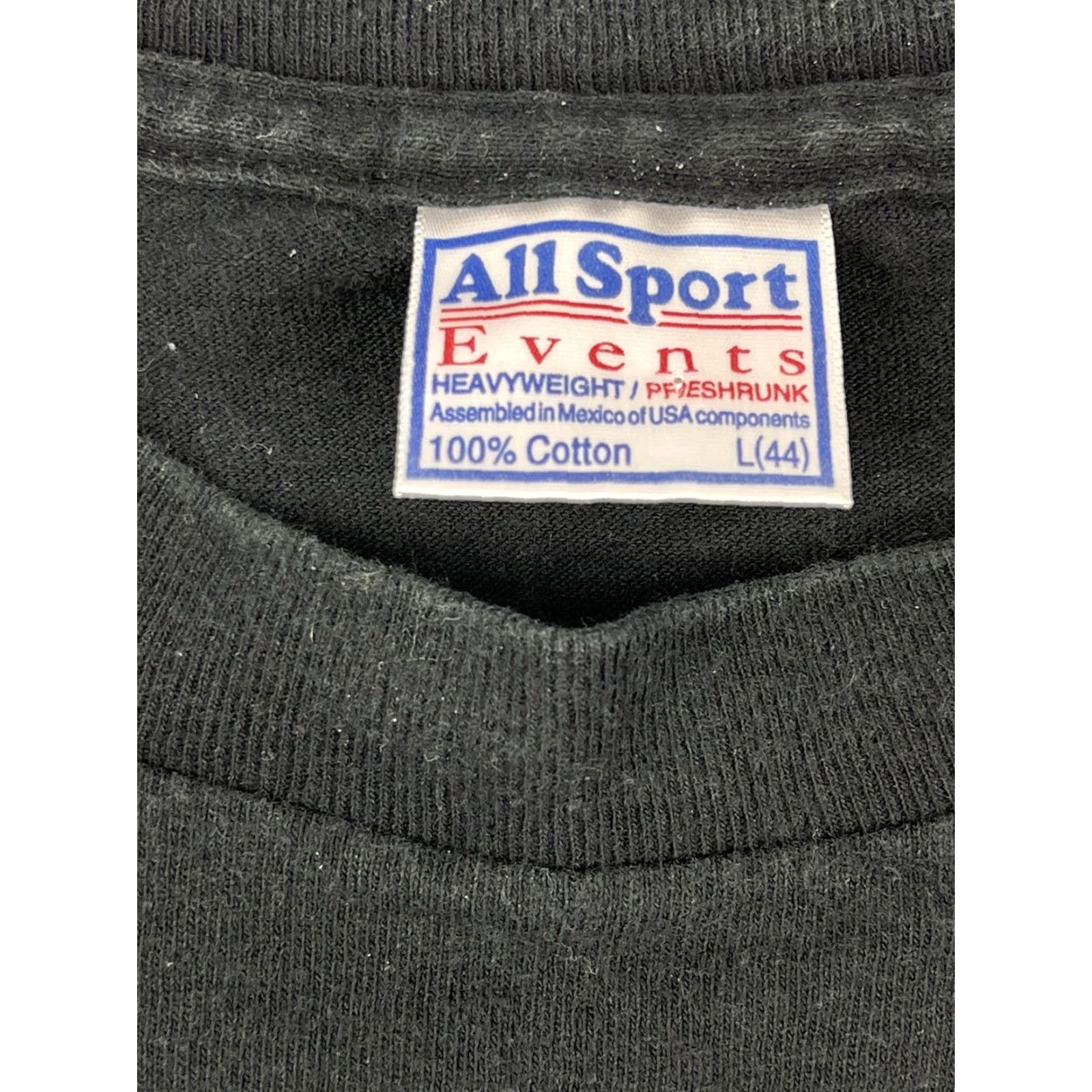 Vintage VINTAGE All Sport T-Shirt Shirt Mens L Black Crew Neck Short Sleeve Music Rock Logo 80s 90s Aerosmith Hall Of Fame Size US L / EU 52-54 / 3 - 4 Thumbnail
