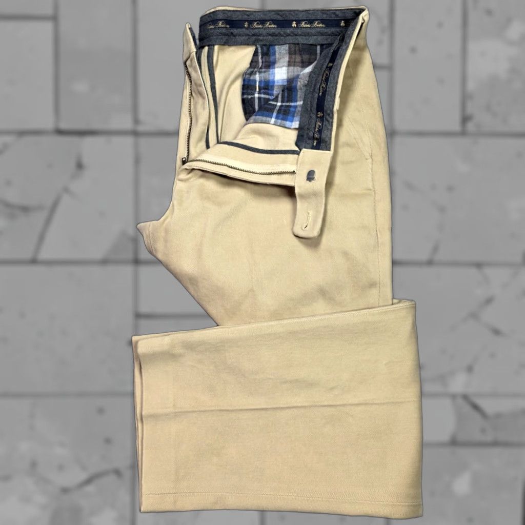 Brooks Brothers Brooks Brothers Clark Heavy Twill Beige Pants 36x30 Lined Thick Stretch Trousers Size US 36 / EU 52 - 1 Thumbnail