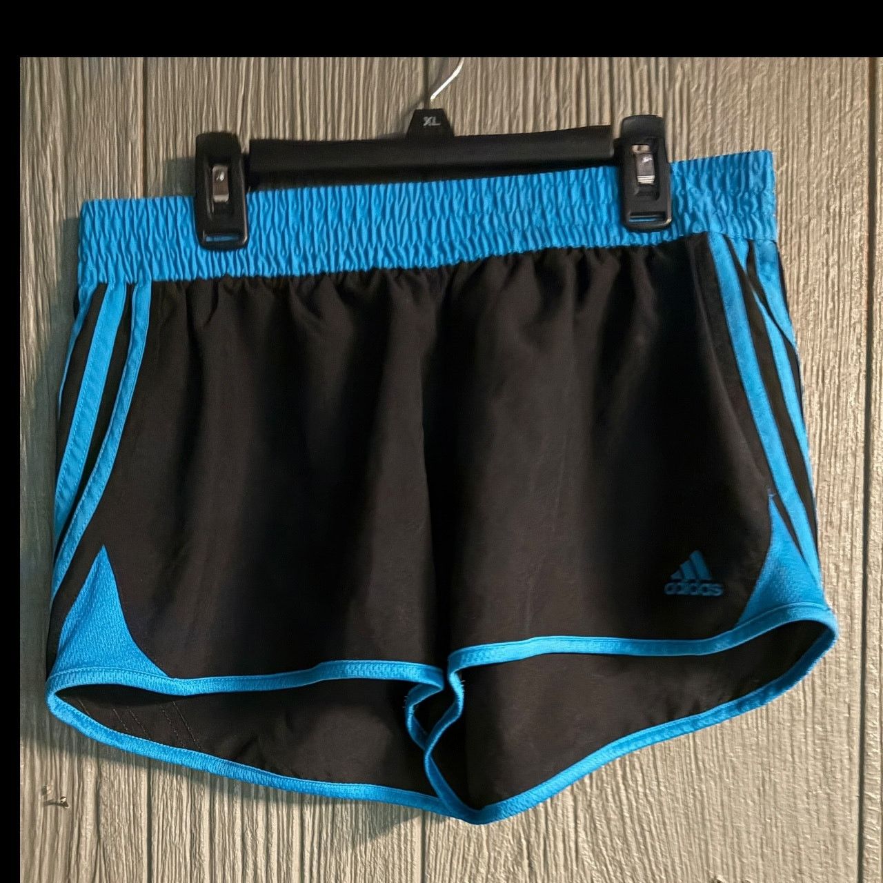 Adidas Adidas Black and Blue Athletic Shorts Size 34" / US 12 / IT 48 - 3 Thumbnail