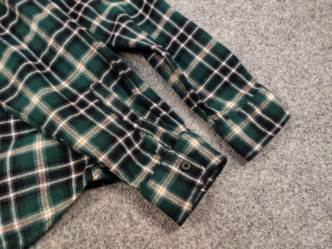 Flannel Vintage 90's Flannel Checkered Dark Shirt Travis Scott Style Size US M / EU 48-50 / 2 - 9 Thumbnail