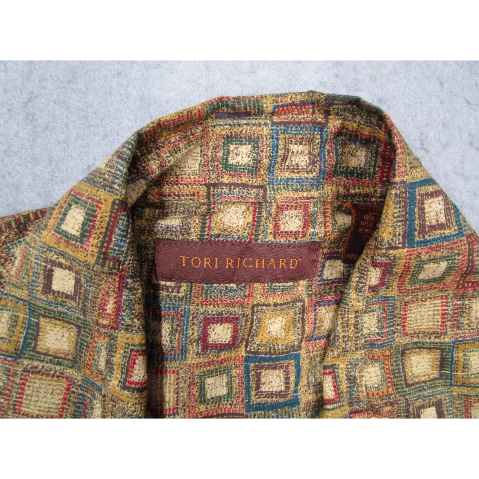 Tori Richard Tori Richard Mens Medium Yellow Short Sleeve Hawaiian Shirt Button Up Cotton Lawn Size US M / EU 48-50 / 2 - 3 Thumbnail