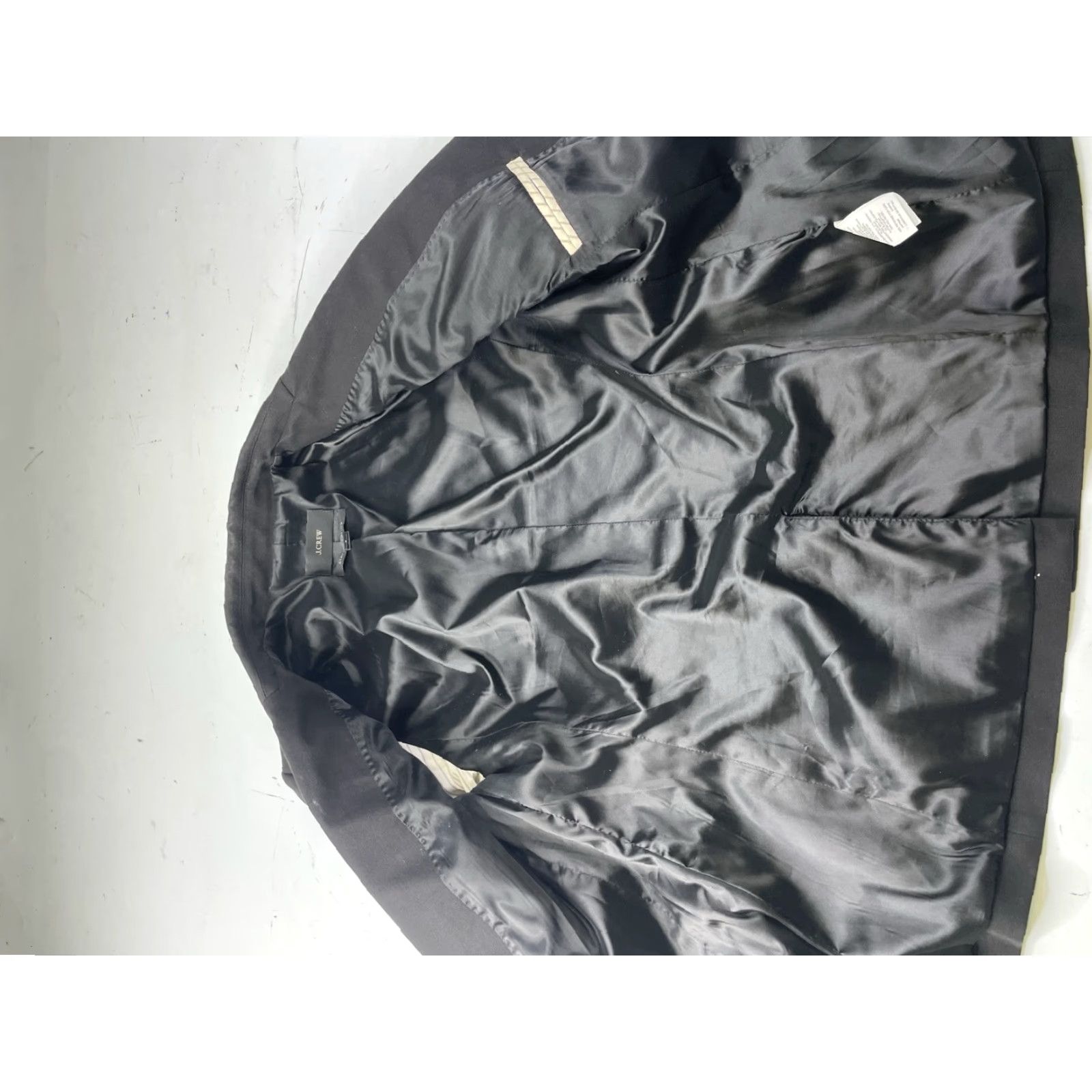 Vintage J CREW Blazer Women Size 6 Black Two-way Stretch Cotton Blend G0746 Size M / US 6-8 / IT 42-44 - 4 Thumbnail