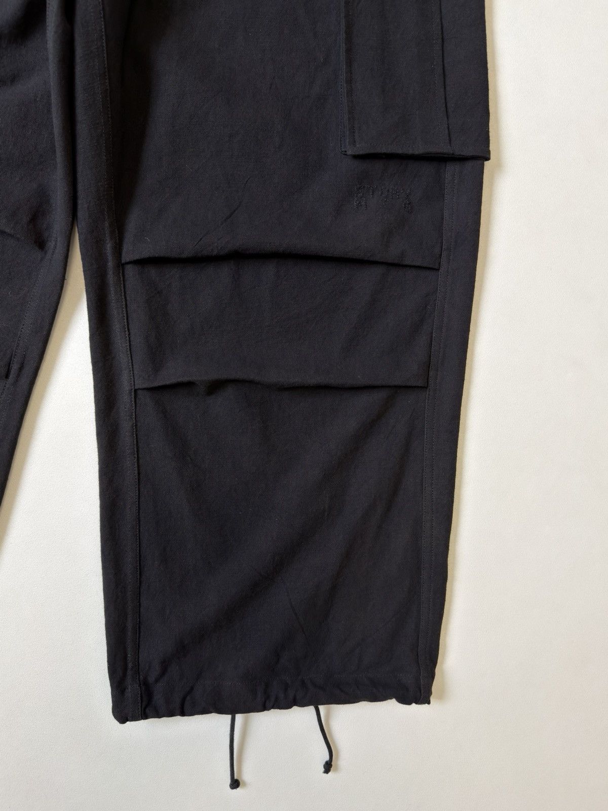 Story Mfg. Black Wide Leg ‘Paco’ Cargo Pants Size US 36 / EU 52 - 10 Thumbnail