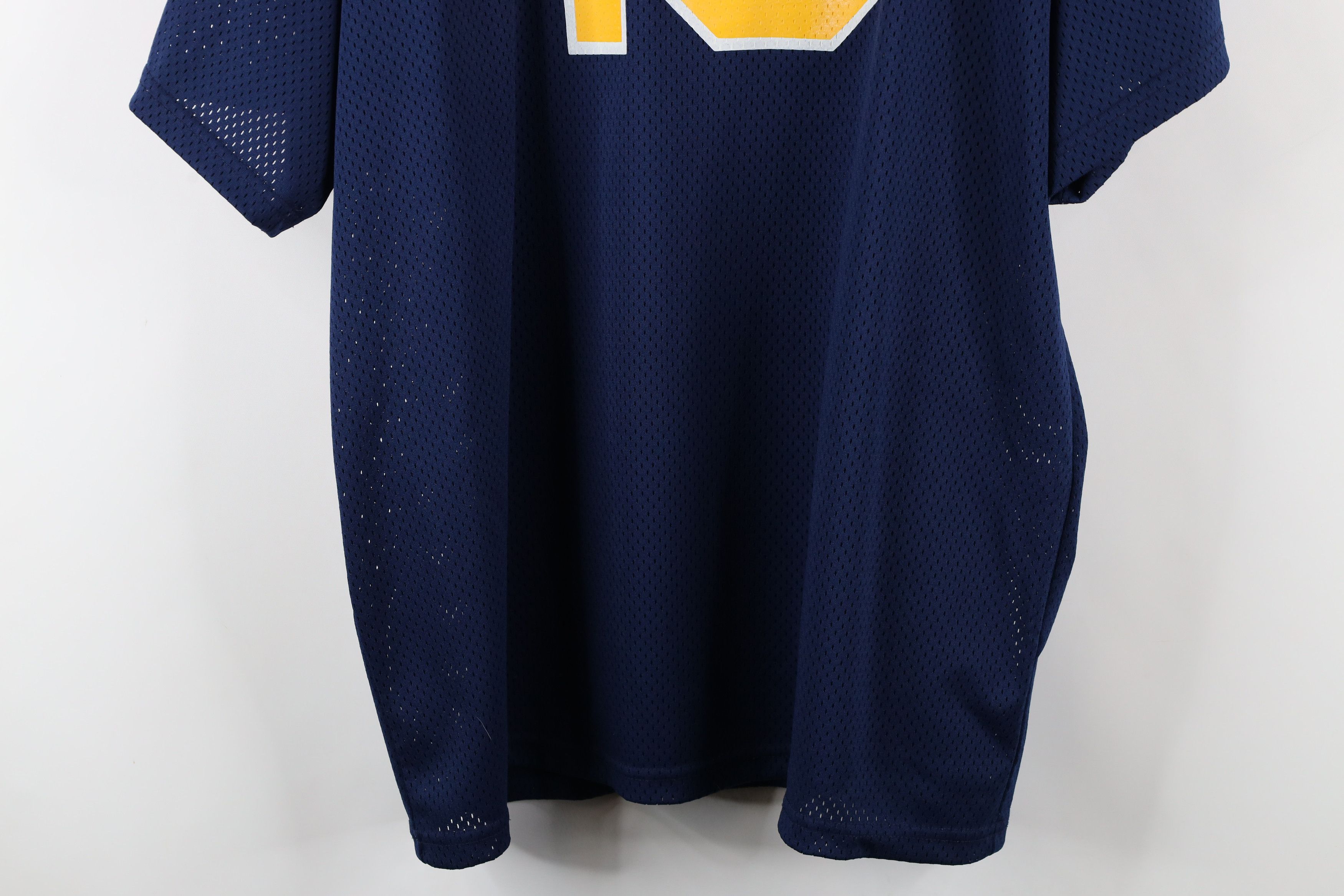 Vintage Vintage 90s Michigan Rams Mesh Henley Baseball Jersey Blue Size US XXL / EU 58 / 5 - 15 Thumbnail