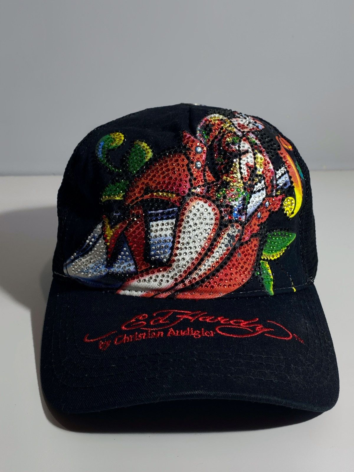 Ed Hardy Ed Hardy by Christian Audigier y2k hype cap rhinestones Size ONE SIZE - 4 Thumbnail