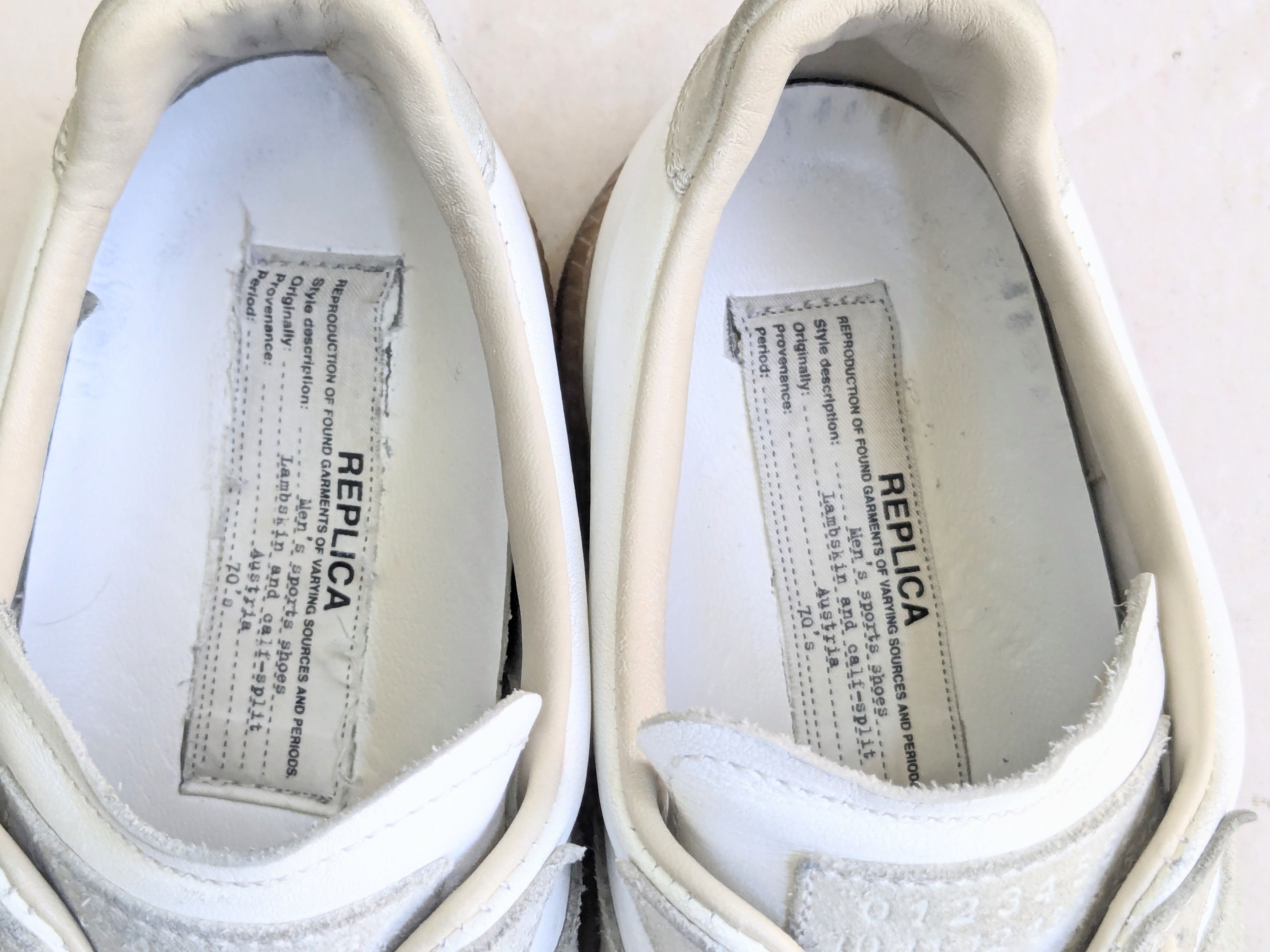 Maison Margiela Maison Margiela GAT Replica White Gray 8 41 Low Tops Size US 8 / EU 41 - 15 Thumbnail