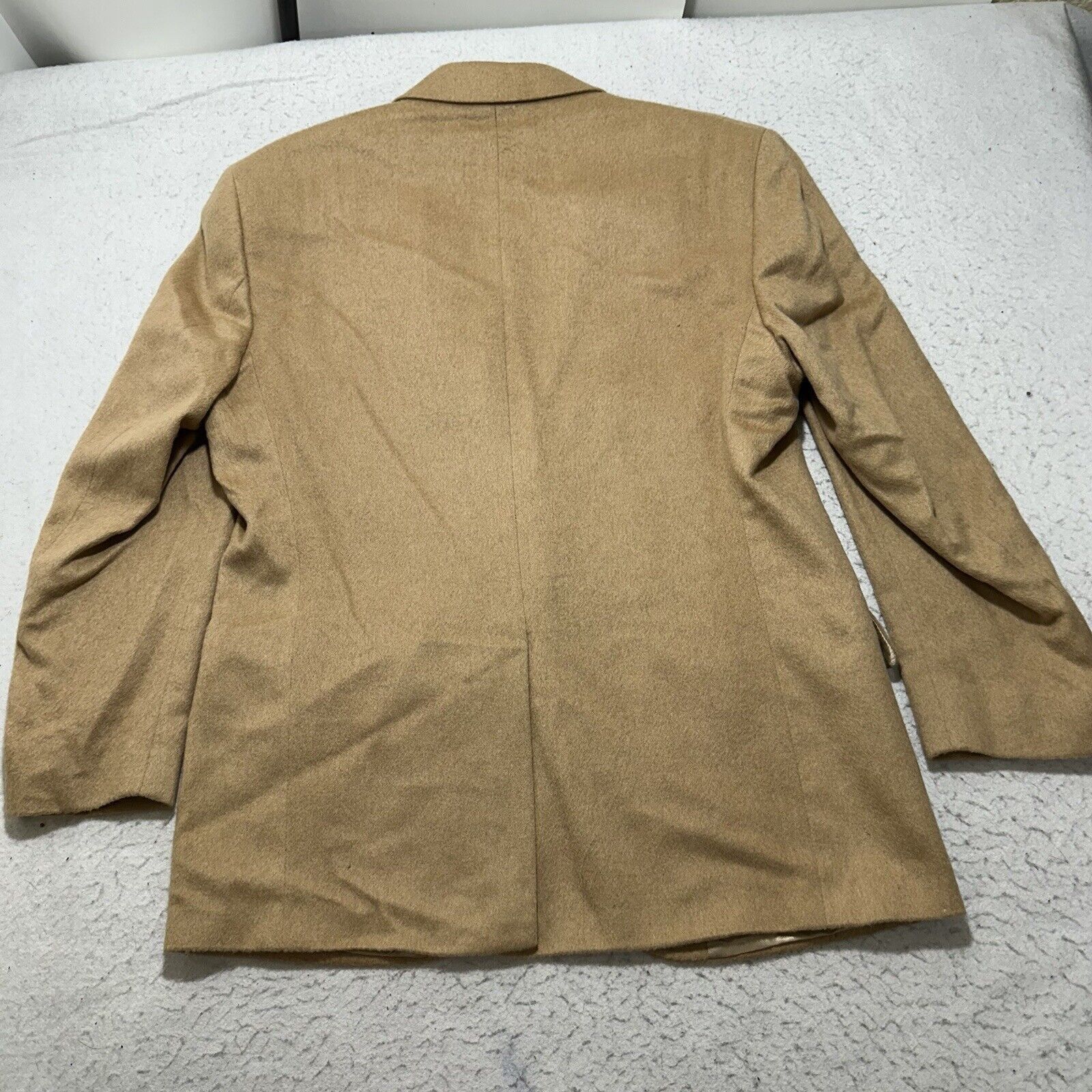 Other Christopher Hayes 42S 100% Camelhair Suit Jacket Beige Coat Size 42S - 16 Thumbnail