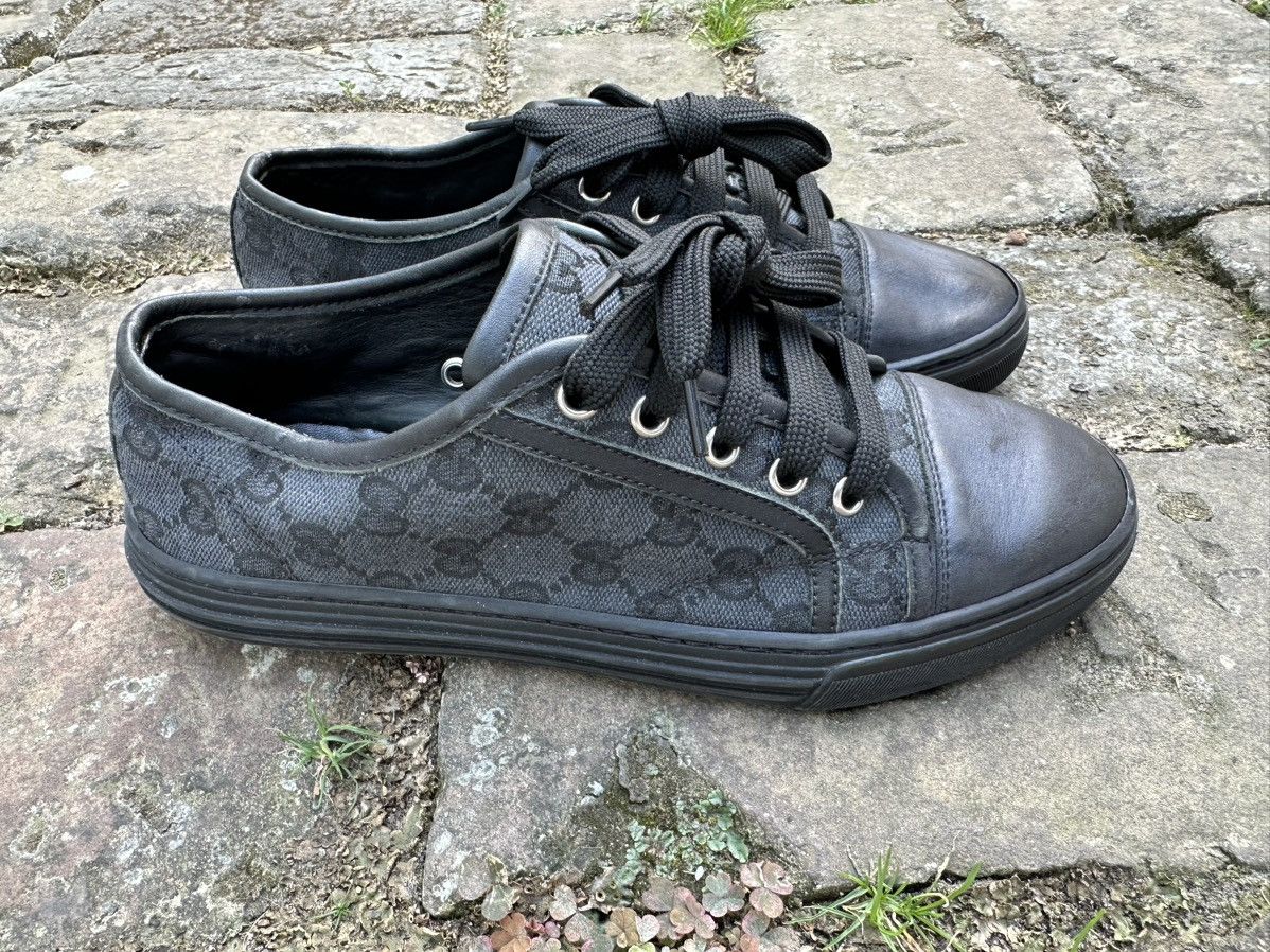 Gucci ✨Gucci GG✨(426187) Women’s Black Canvas/Leather Sneakers Size US 7.5 / IT 37.5 - 1 Thumbnail