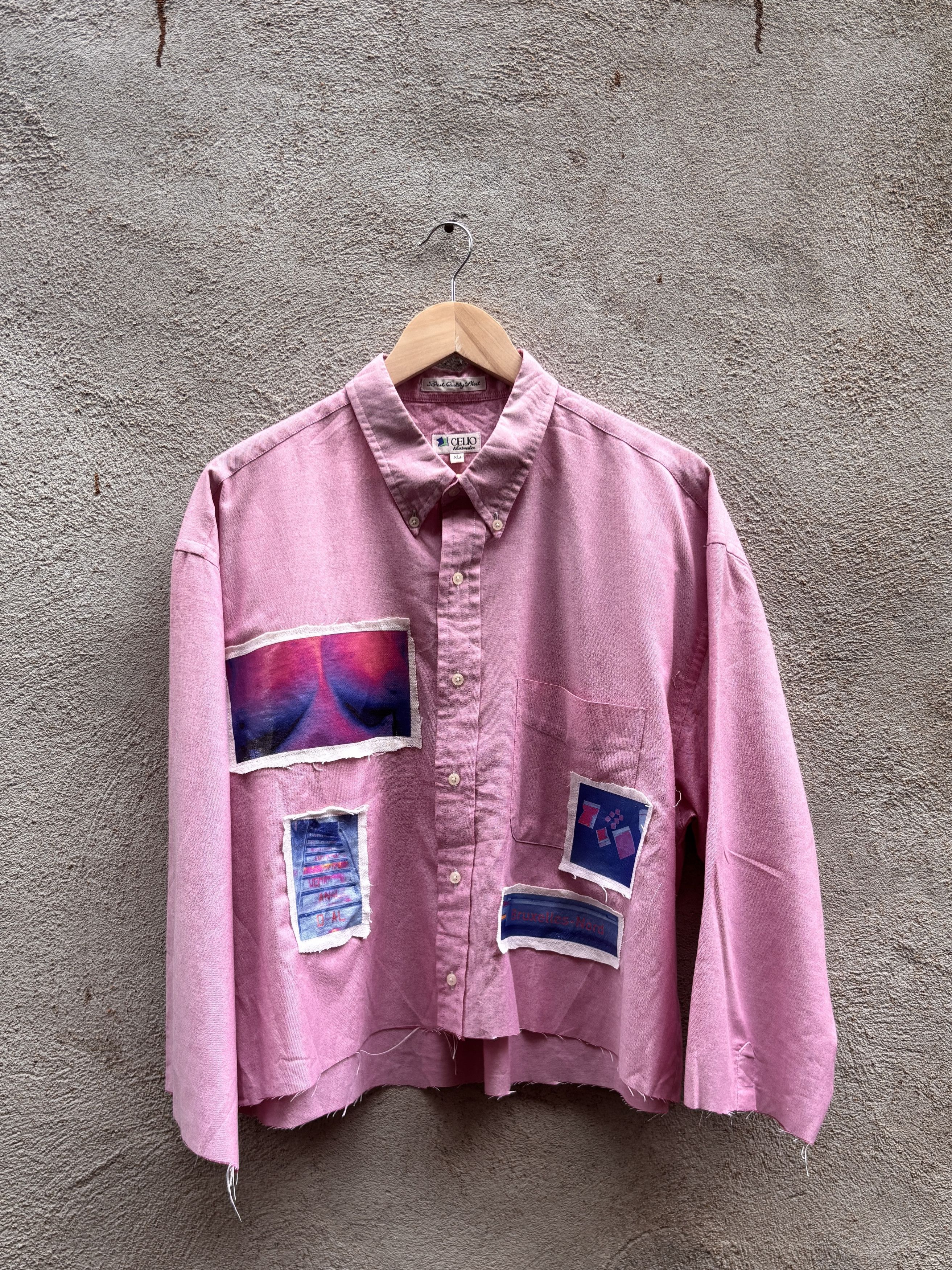 Vintage Pink shirt erotic Brussels bruxelles custom Size US M / EU 48-50 / 2 - 1 Thumbnail
