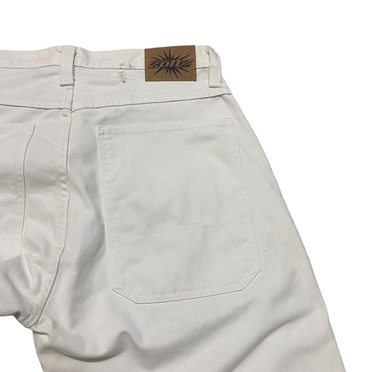 Vintage Vintage ZONZ White Denim Baggy Wide Leg Pants Size US 32 / EU 48 - 12 Thumbnail