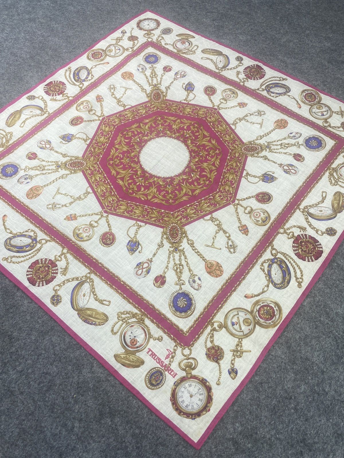 Trussardi × Vintage Trussardi Handkerchief / Bandana / Neckerchief-B074 Size ONE SIZE - 4 Thumbnail