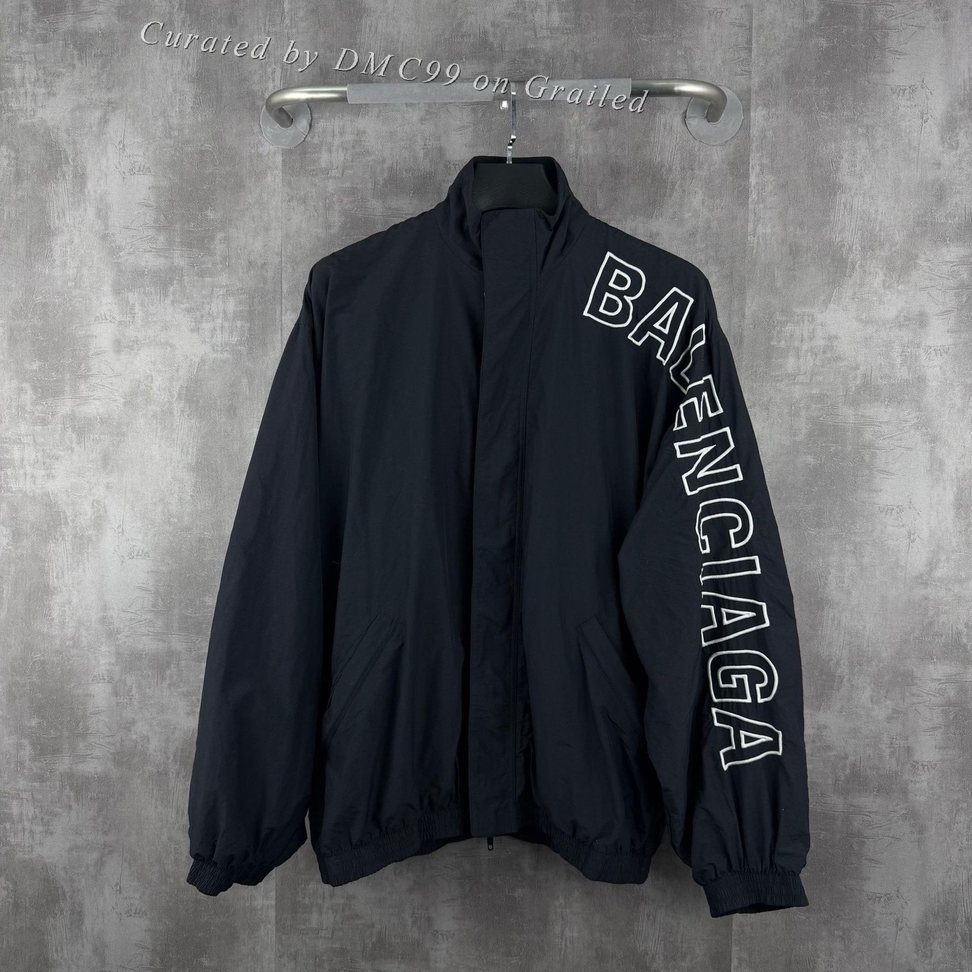 Balenciaga Balenciaga Arm Embroidered Logo Zip Jacket Size US XS / EU 42 / 0 - 1 Thumbnail