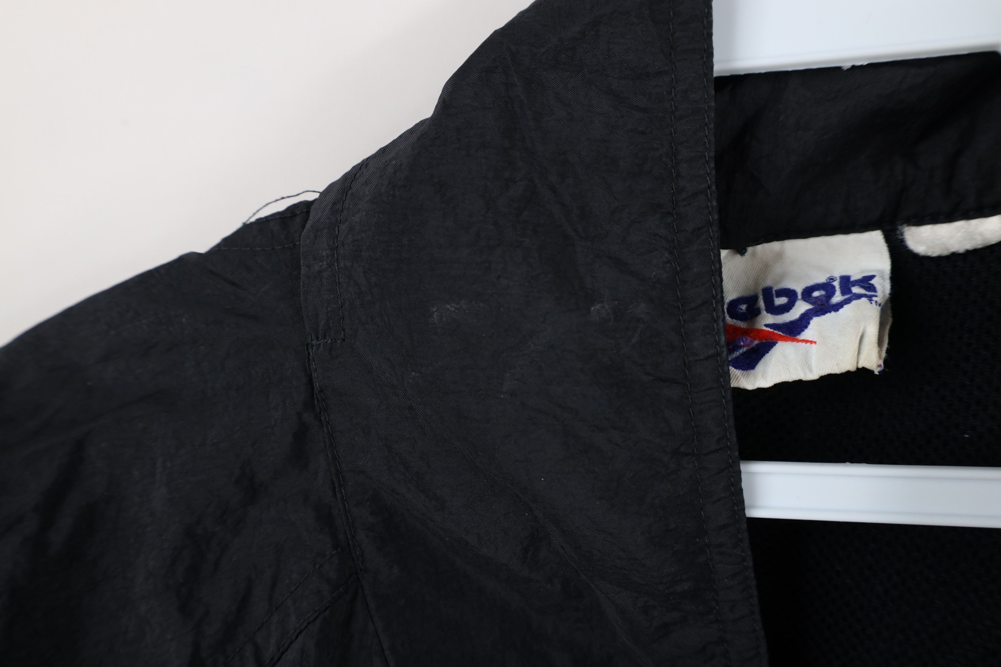 Reebok × Vintage Vintage 90s Reebok Out Full Zip Windbreaker Jacket Black Size US XXL / EU 58 / 5 - 11 Thumbnail
