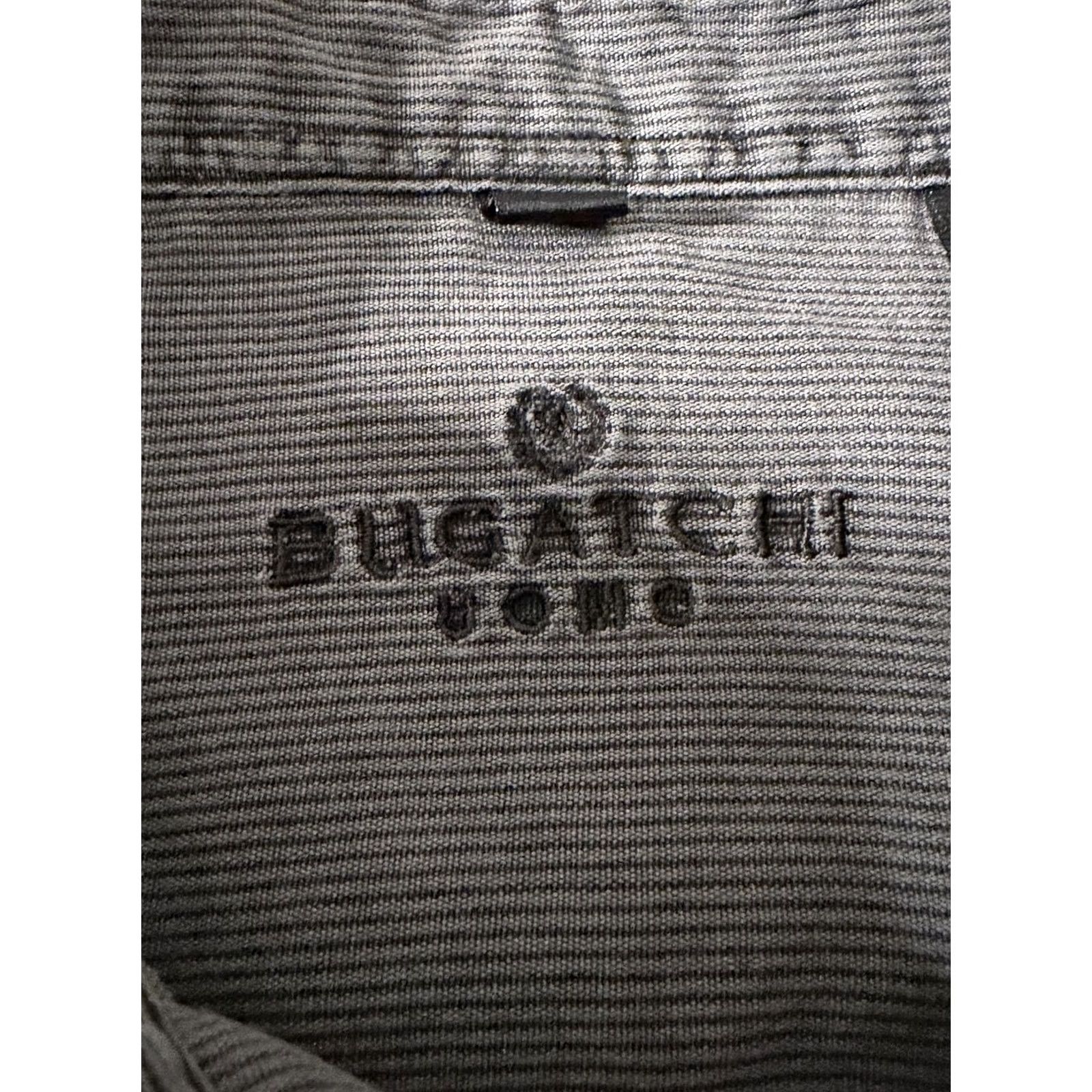 BUGATCHI Bugatchi Uomo Shirt Mens Medium Gray Corduroy Stripe Button Up Long Sleeve Size US M / EU 48-50 / 2 - 5 Thumbnail