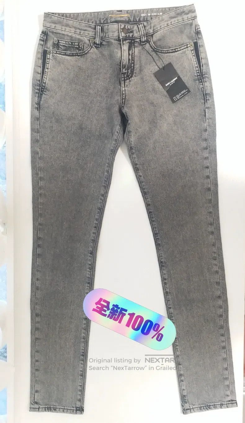 Saint Laurent Paris Saint Laurent Paris Basic Denim Jeans Smoke Gray Women's P Size US 28 / EU 44 - 2 Thumbnail