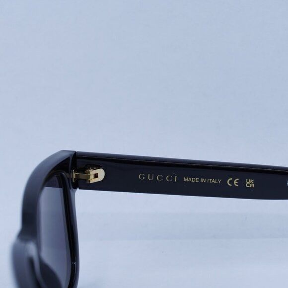 Gucci Gucci GG1583S 001 Sunglasses Black Square Frame, Grey Lenses Size ONE SIZE - 6 Thumbnail