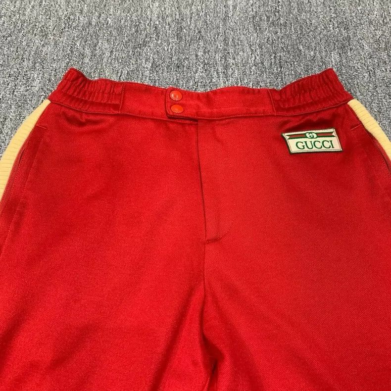 Gucci Gucci Red Logo Casual Pants with Stripes-2505 Size 23" - 3 Thumbnail