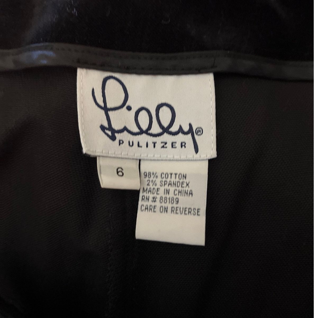 Lilly Pulitzer Lilly Pulitzer Jacquard Floral Black Velvet Flare Pant Sz 6 Size 28" / US 6 / IT 42 - 3 Thumbnail