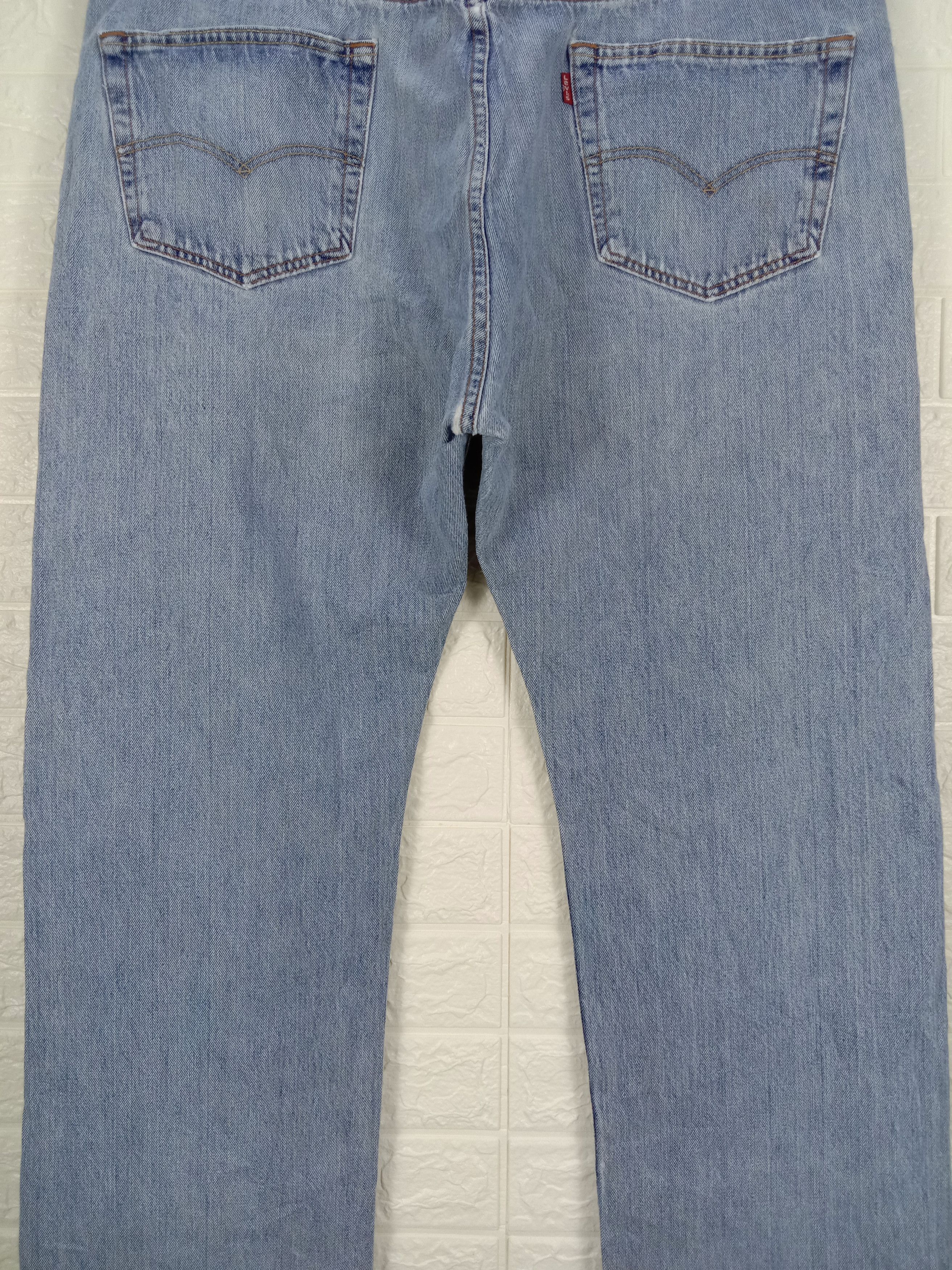 Levi's Vintage Levi's 501 Light Wash Jeans Button Fly Denim Size US 42 / EU 58 - 7 Thumbnail