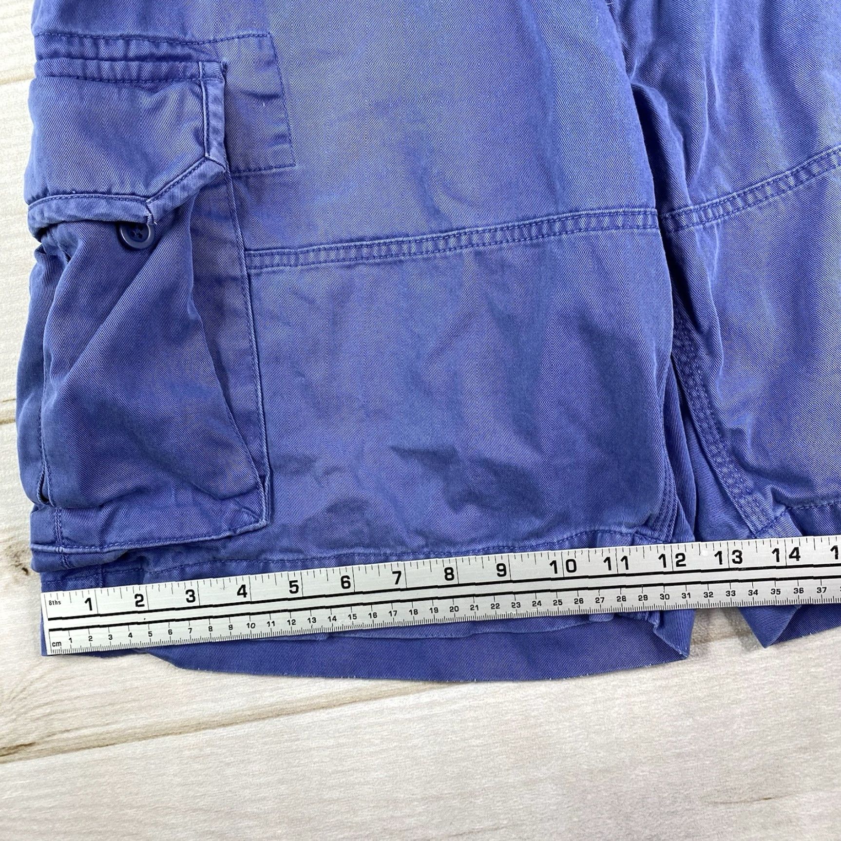 Polo Ralph Lauren Polo Ralph Lauren Shorts Men 38 Canvas Blue Cargo Flat Front Distressed Size US M / EU 48-50 / 2 - 7 Thumbnail