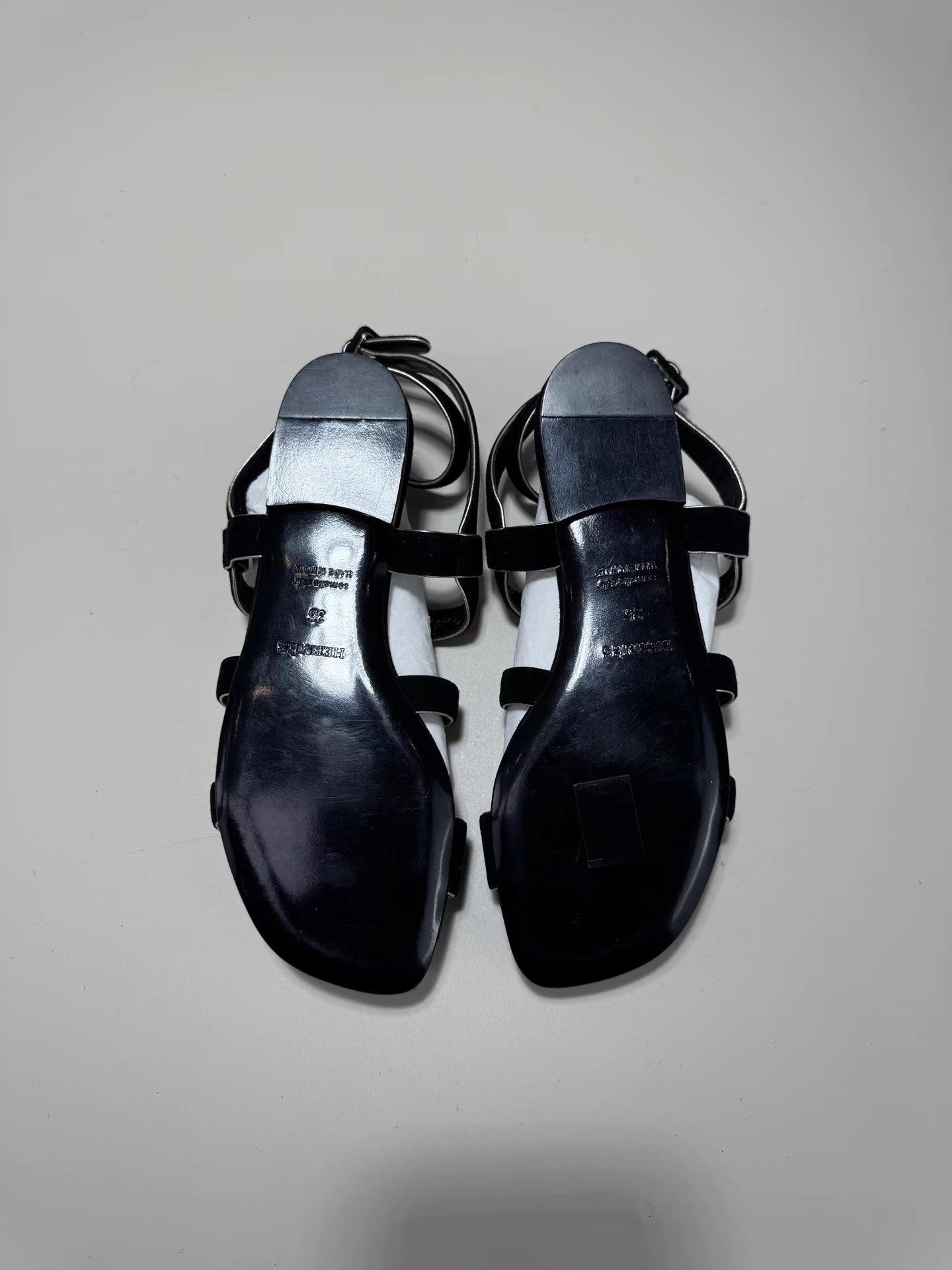 Hermes HERMES Black Sandals Size US 6 / IT 36 - 6 Thumbnail