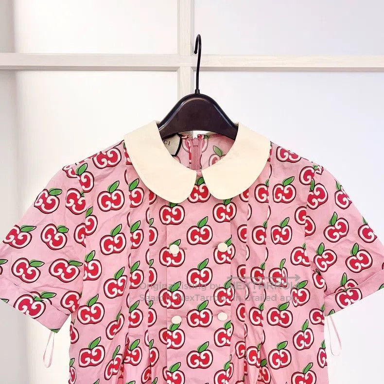 Gucci Gucci Valentine's Day limited pink full-print logo dress Size XS / US 0-2 / IT 36-38 - 2 Thumbnail
