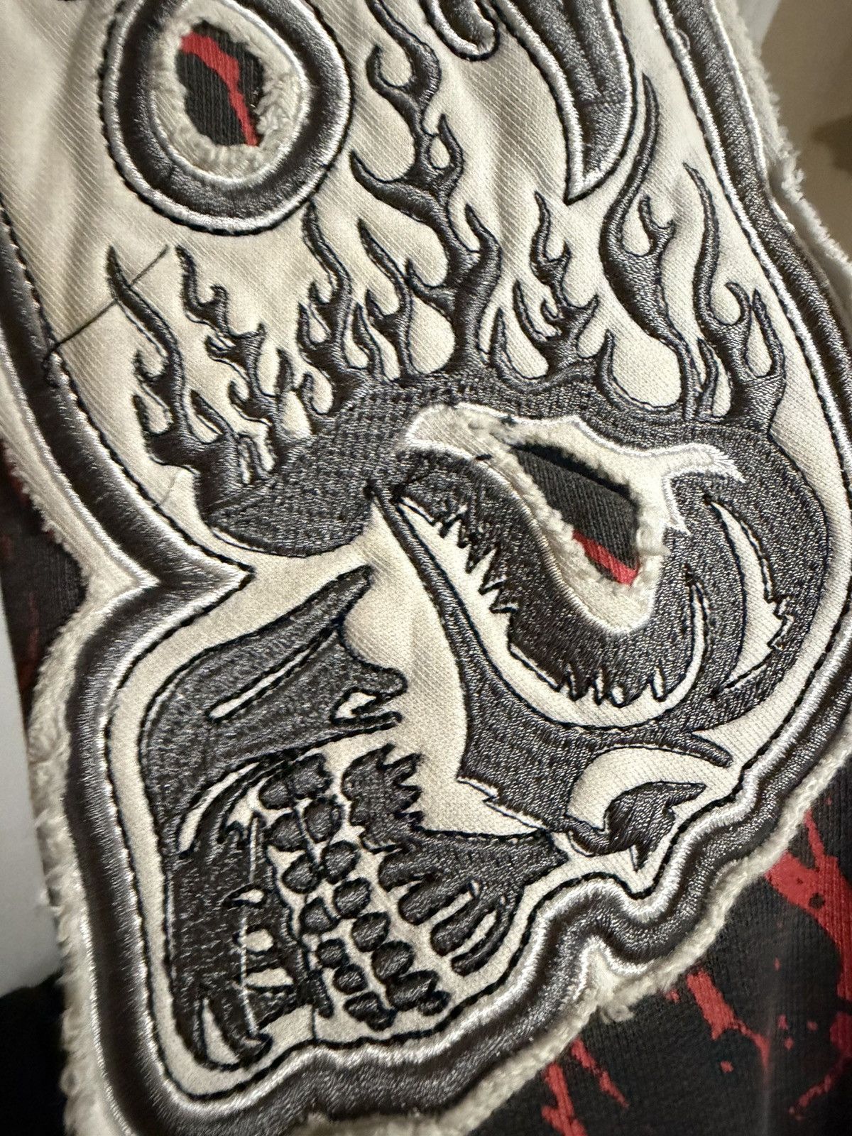 Other Burning Loud skull hoodie patchwork Size US M / EU 48-50 / 2 - 6 Thumbnail