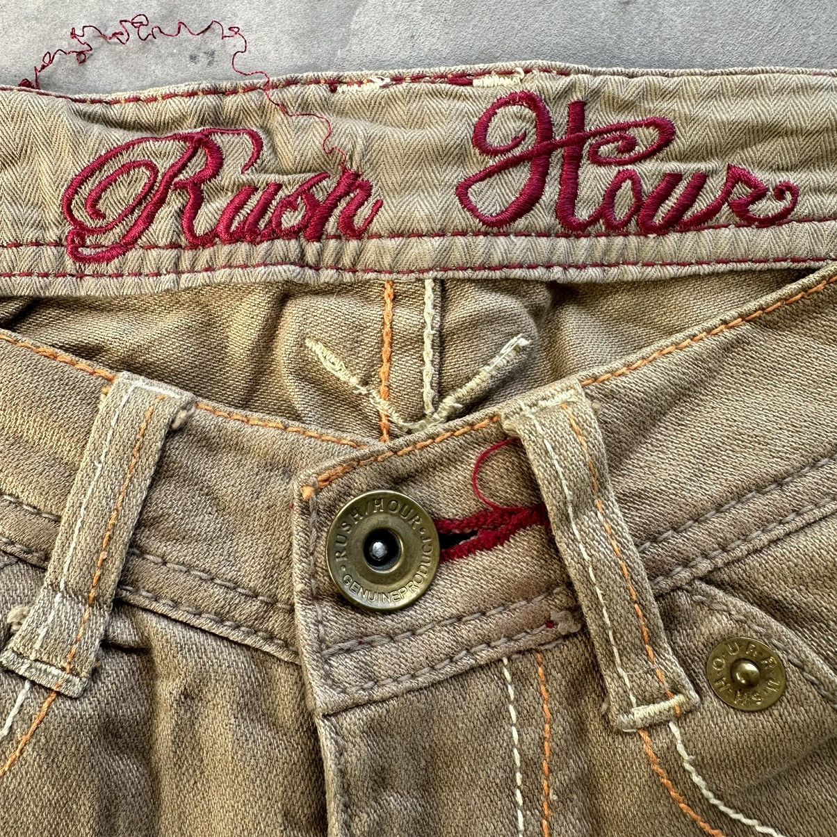Japanese Brand Vintage Rush Hour Multi Pocket Casual Trousers Flare Pants Size US 26 / EU 42 - 6 Thumbnail