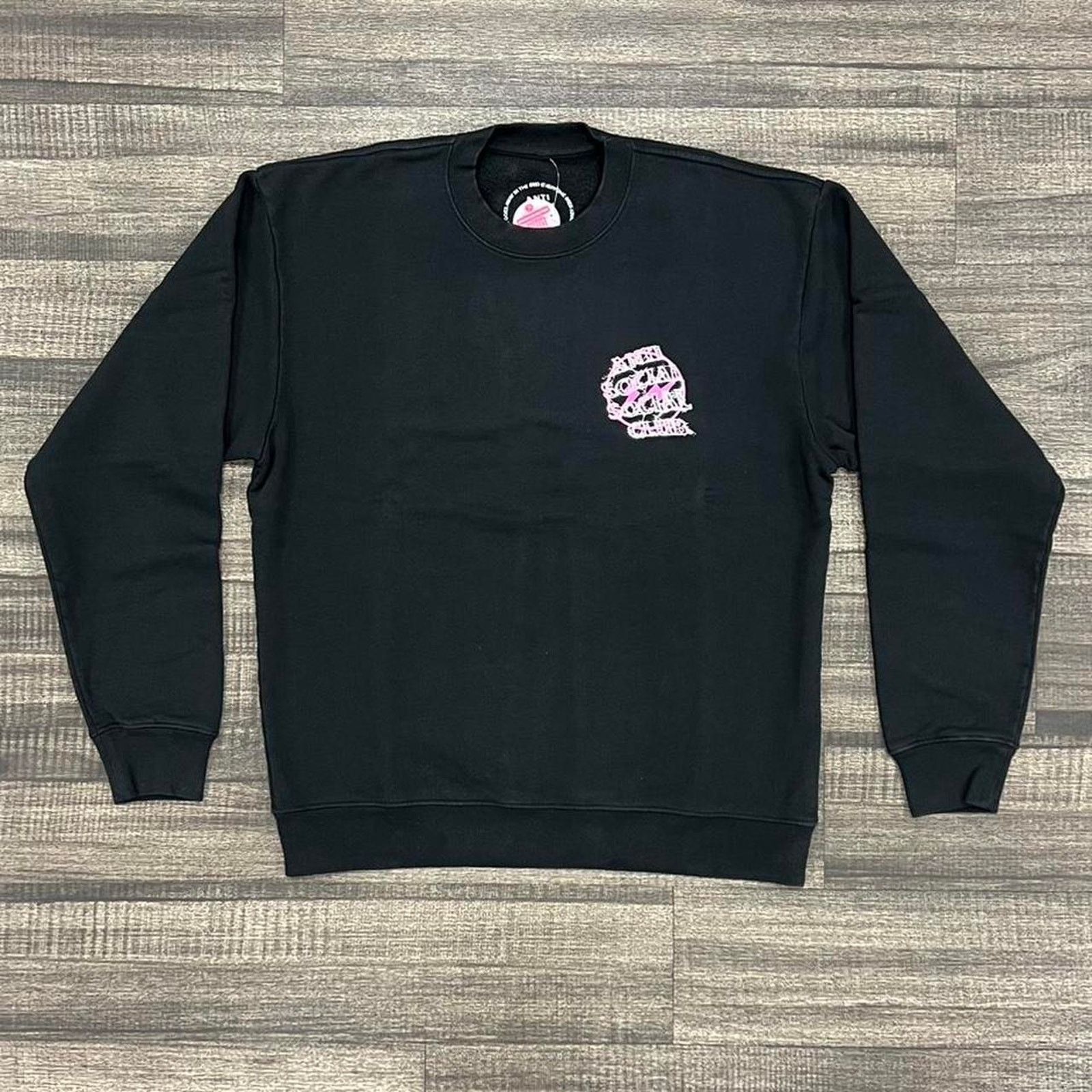 Anti Social Social Club Fragment Design Pink Bolt Hoodie